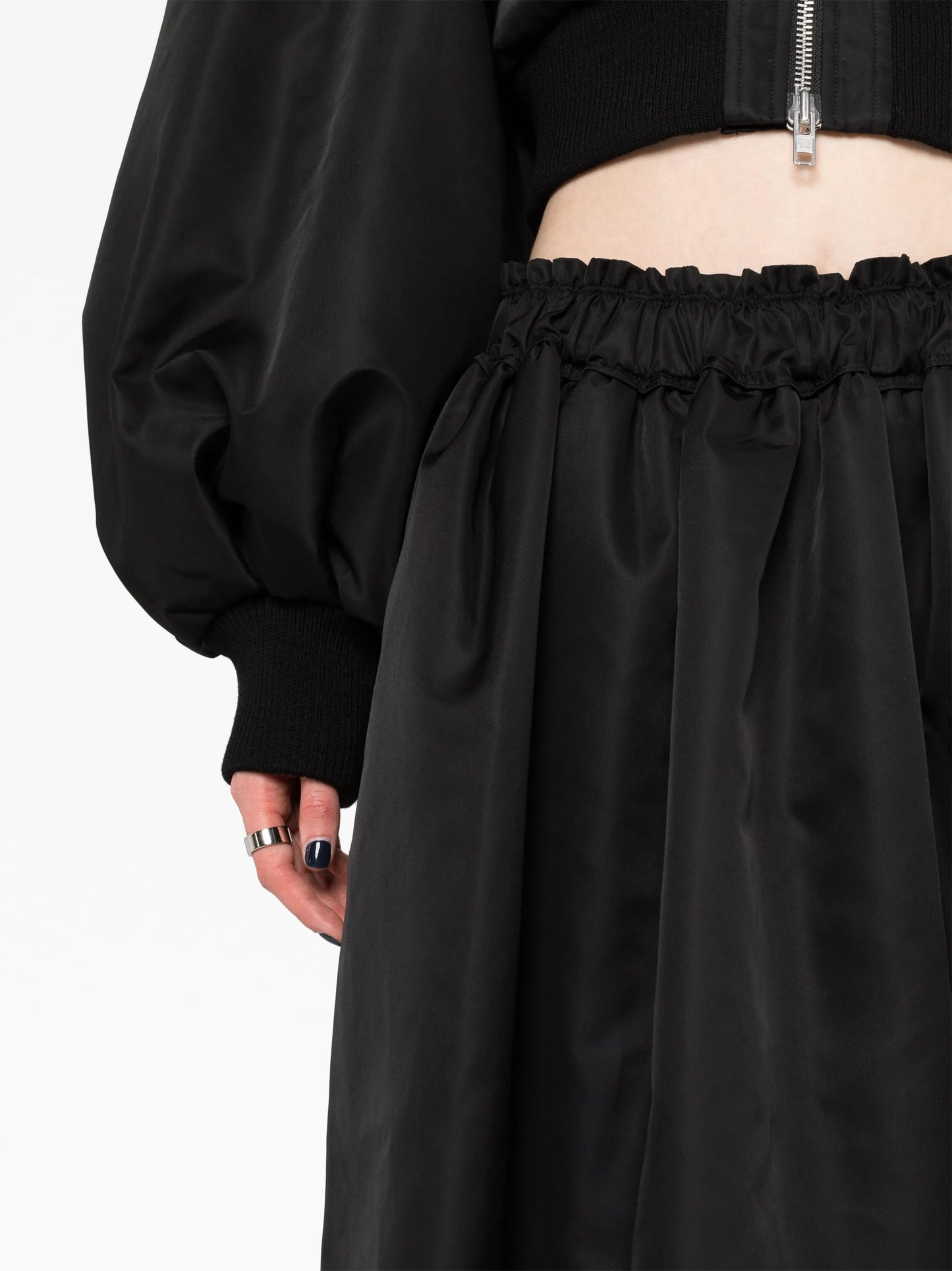 flared midi skirt