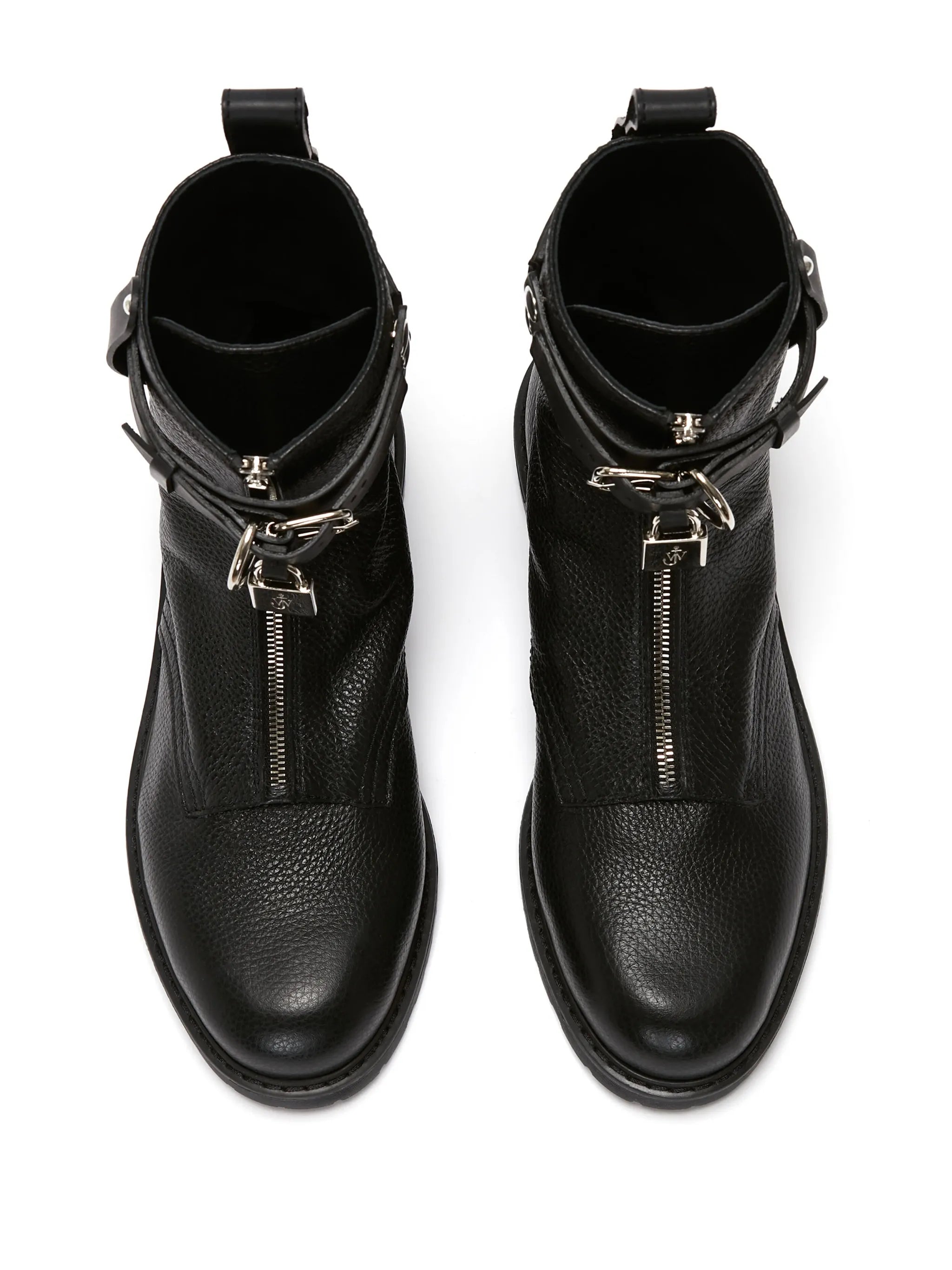 padlock combat boots