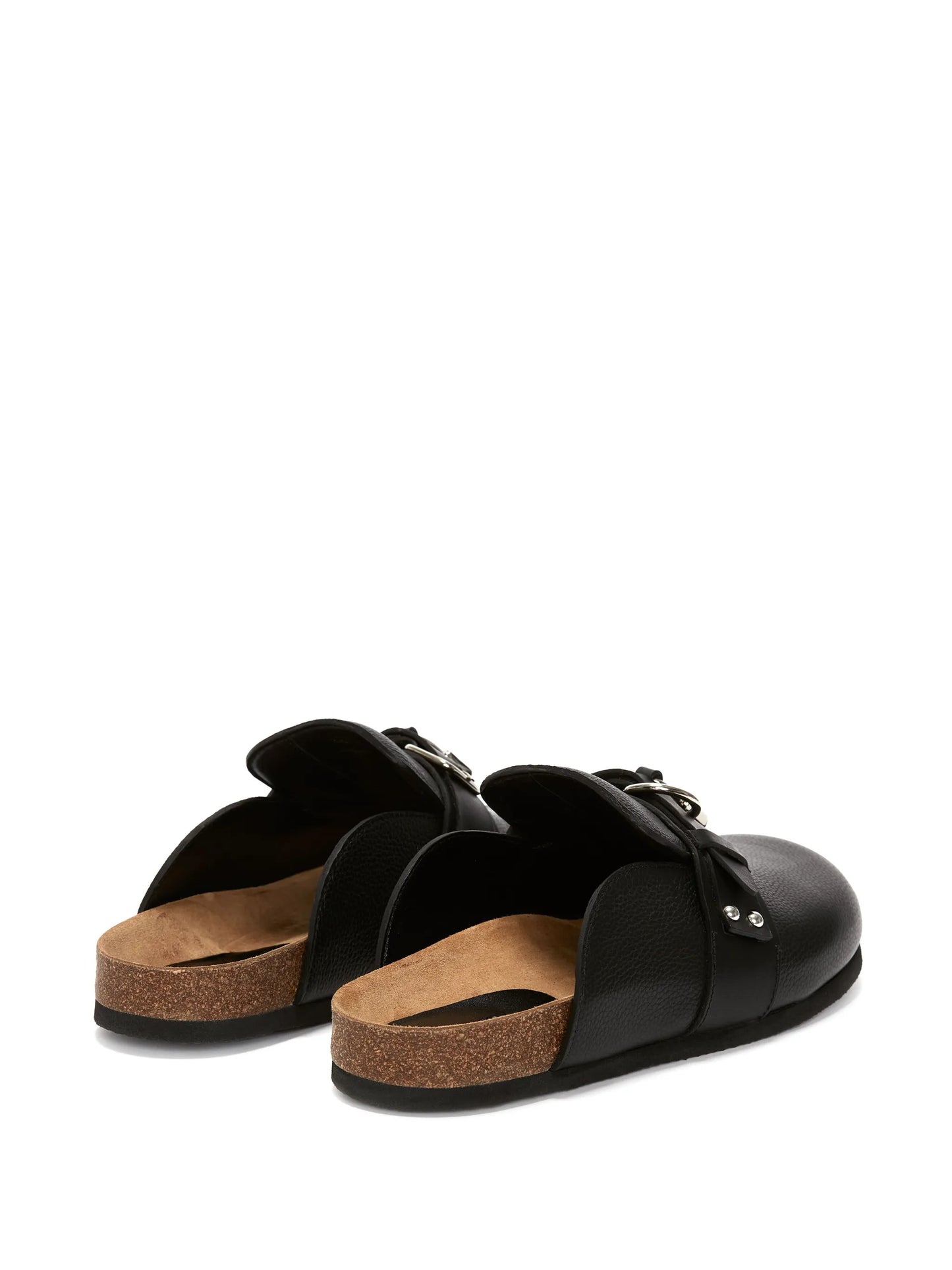 padlock leather mules