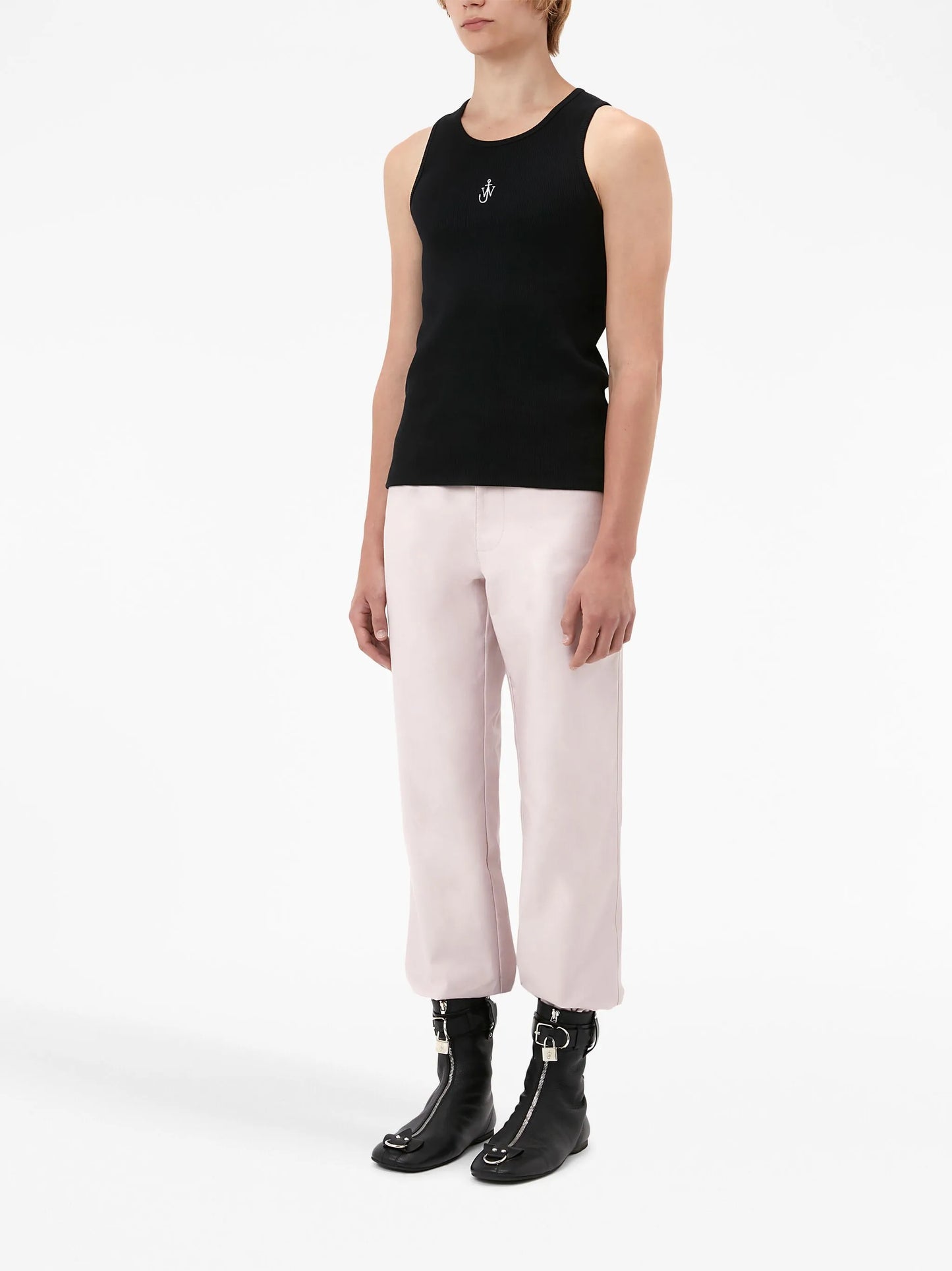 photograph-print tank top