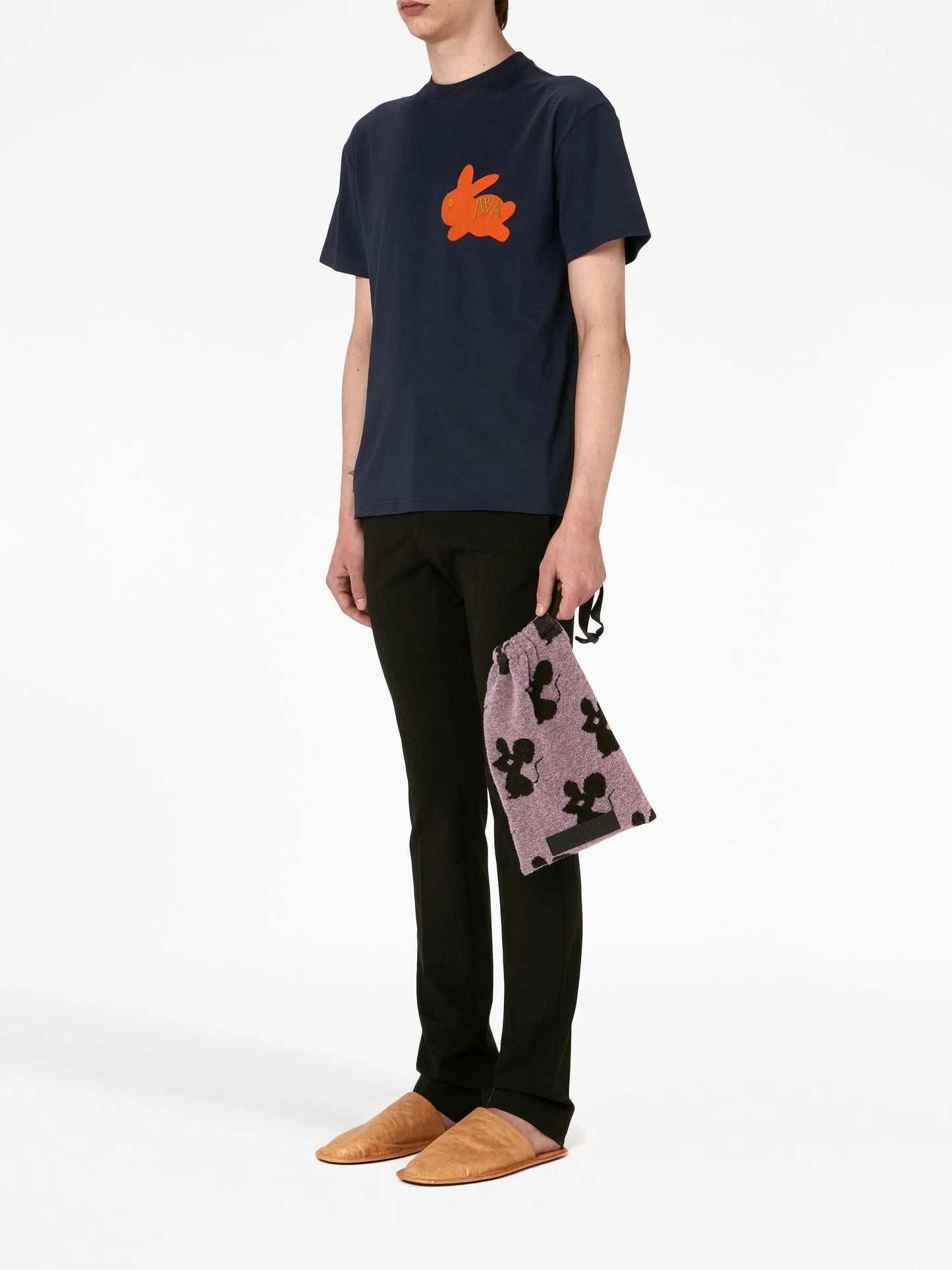 logo-embroidered cotton T-shirt
