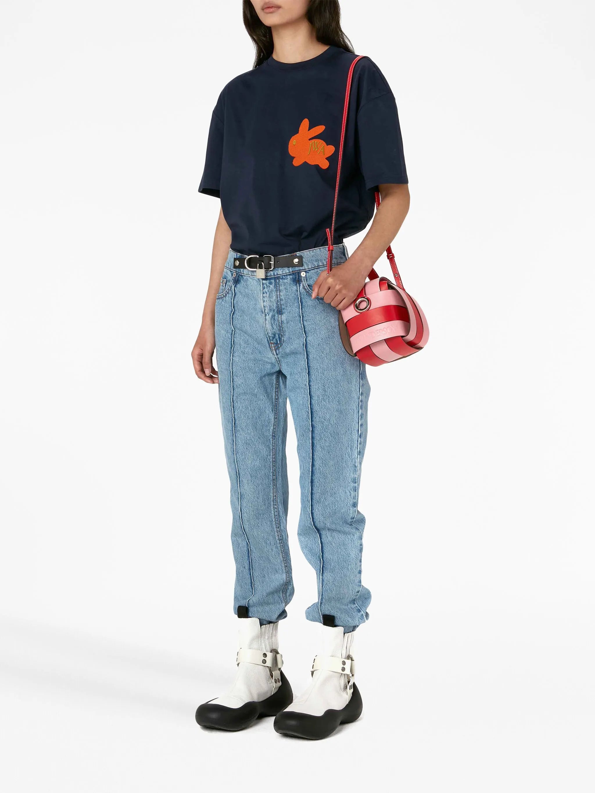 logo-embroidered cotton T-shirt