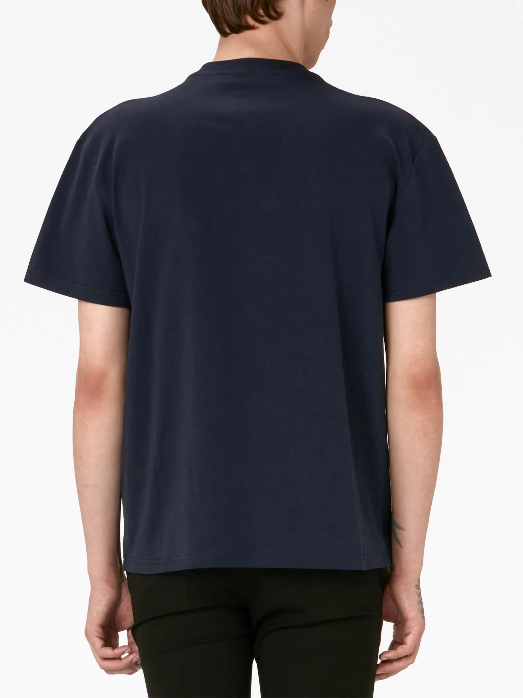 logo-embroidered cotton T-shirt