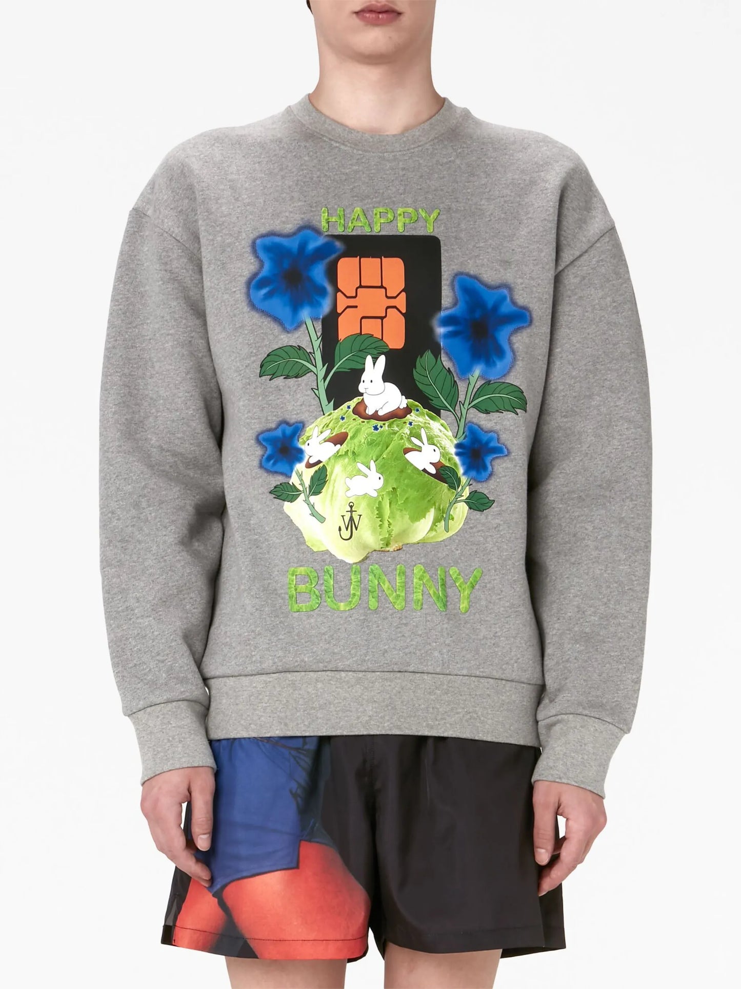 graphic-print cotton sweatshirt