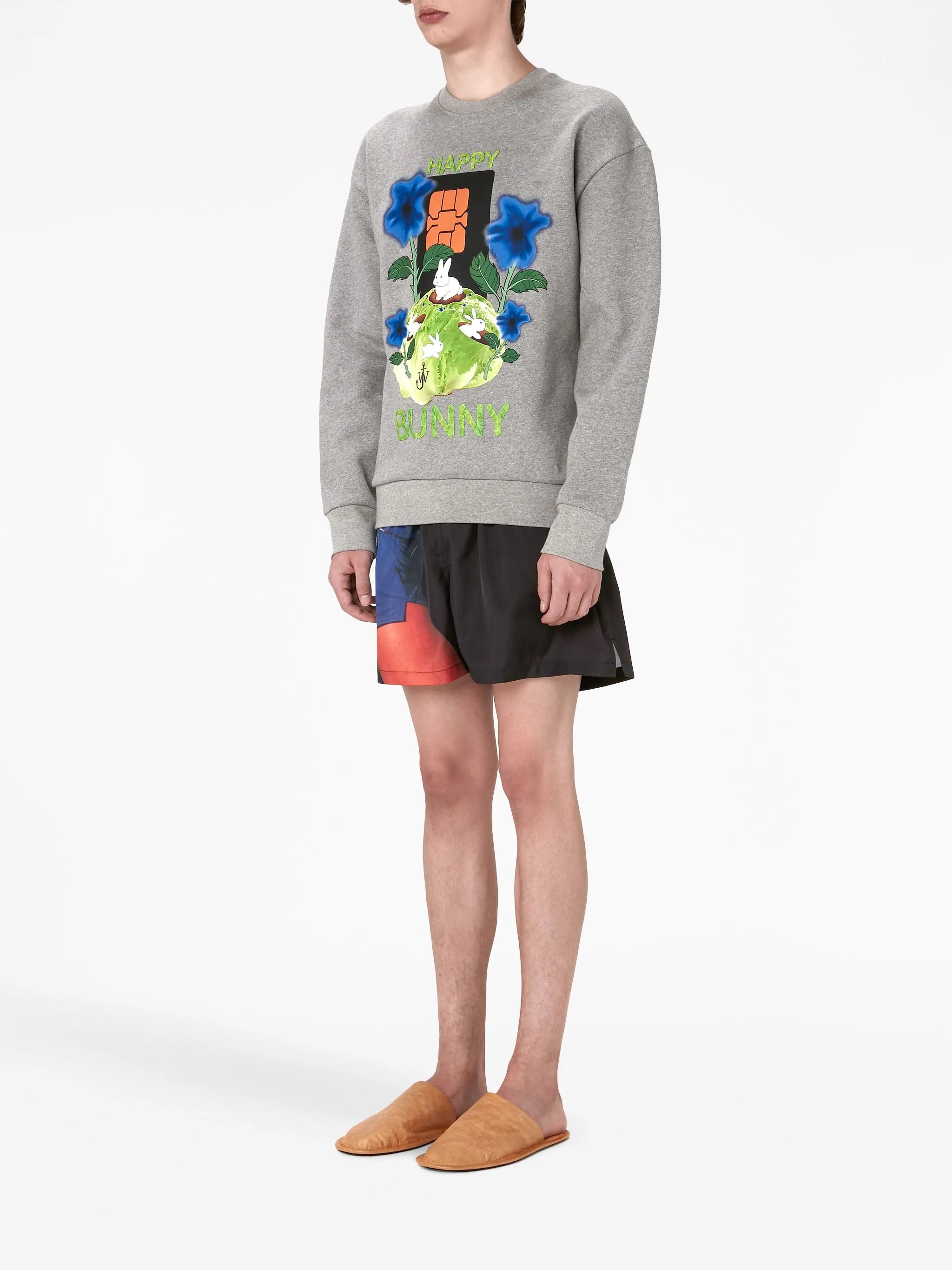 graphic-print cotton sweatshirt