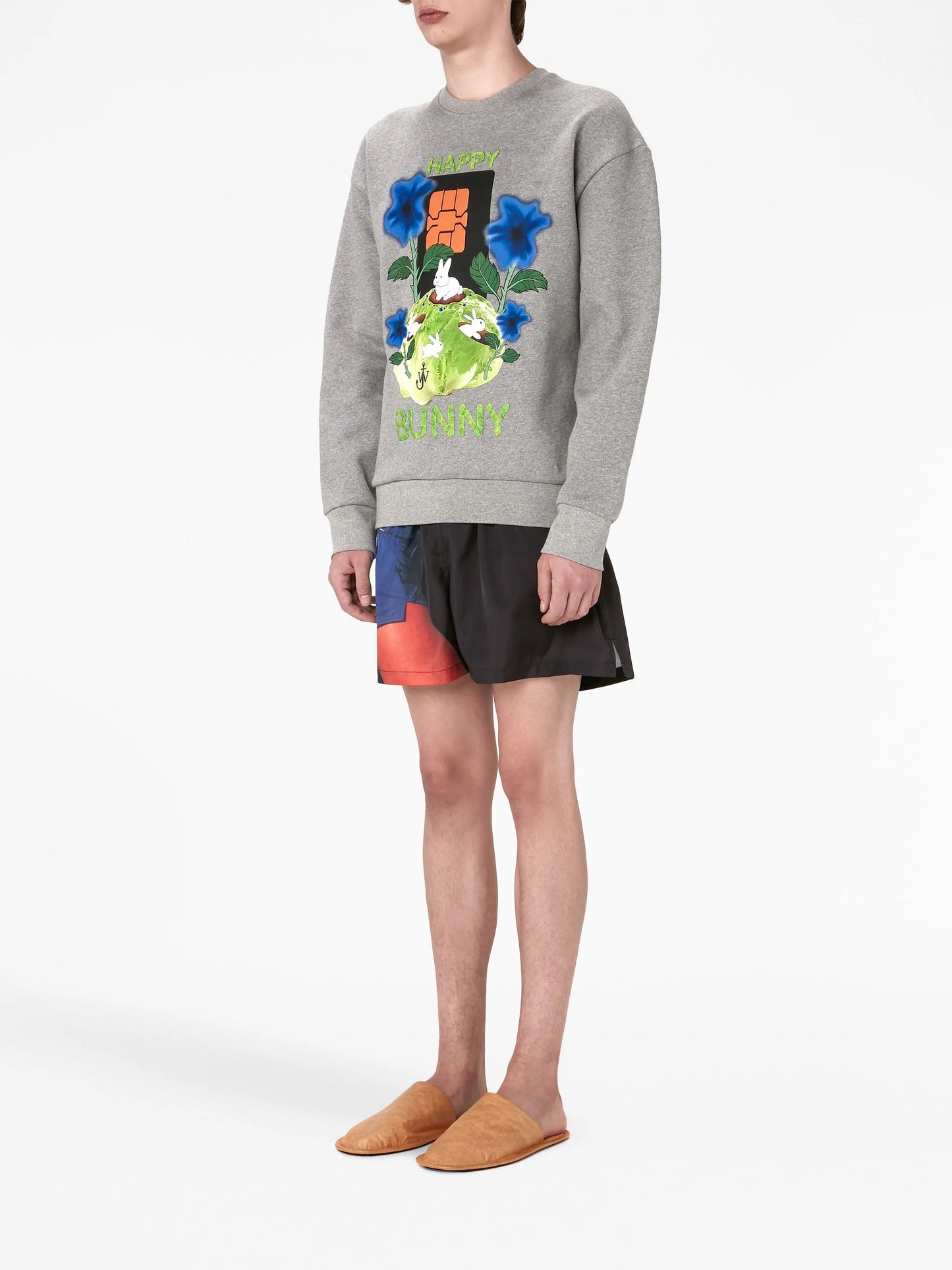 graphic-print cotton sweatshirt