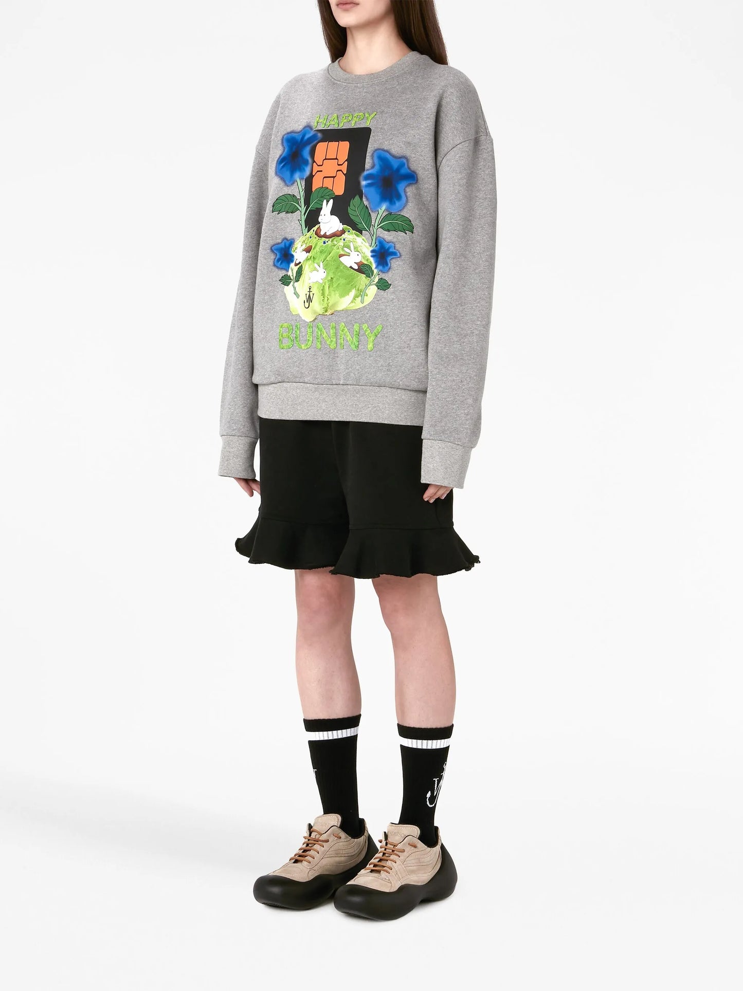 graphic-print cotton sweatshirt