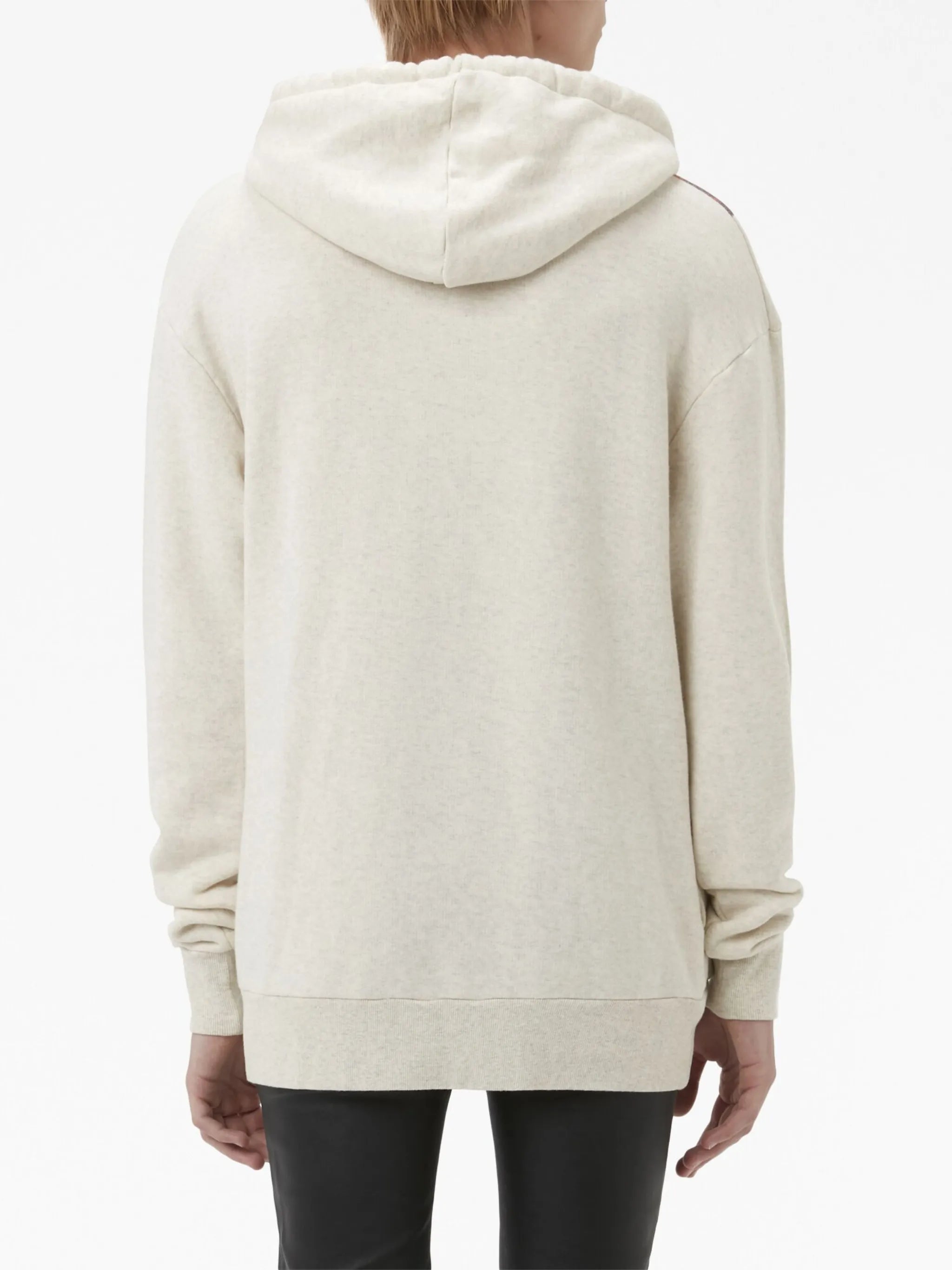 photograph-print cotton hoodie