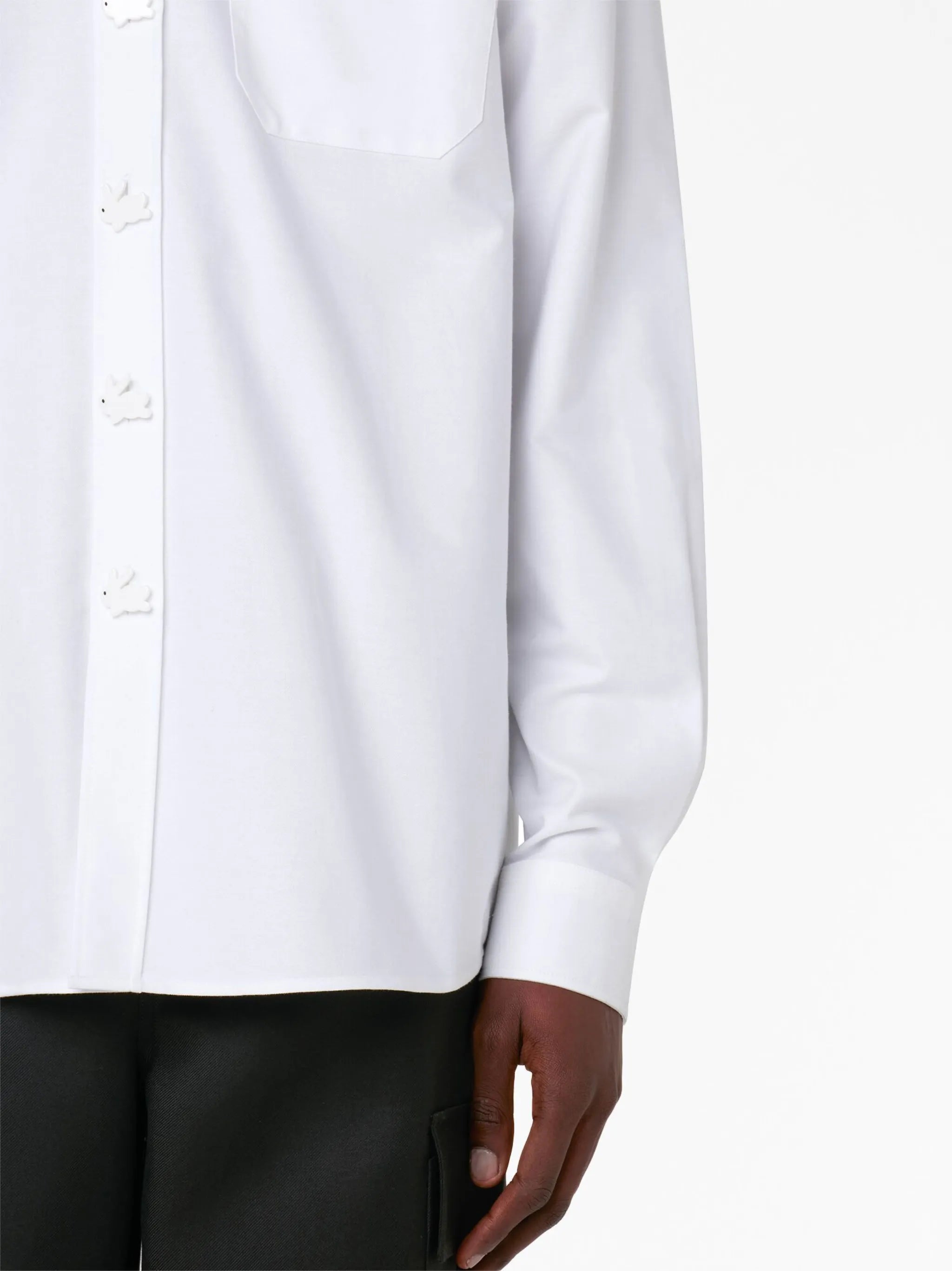 button-up cotton shirt