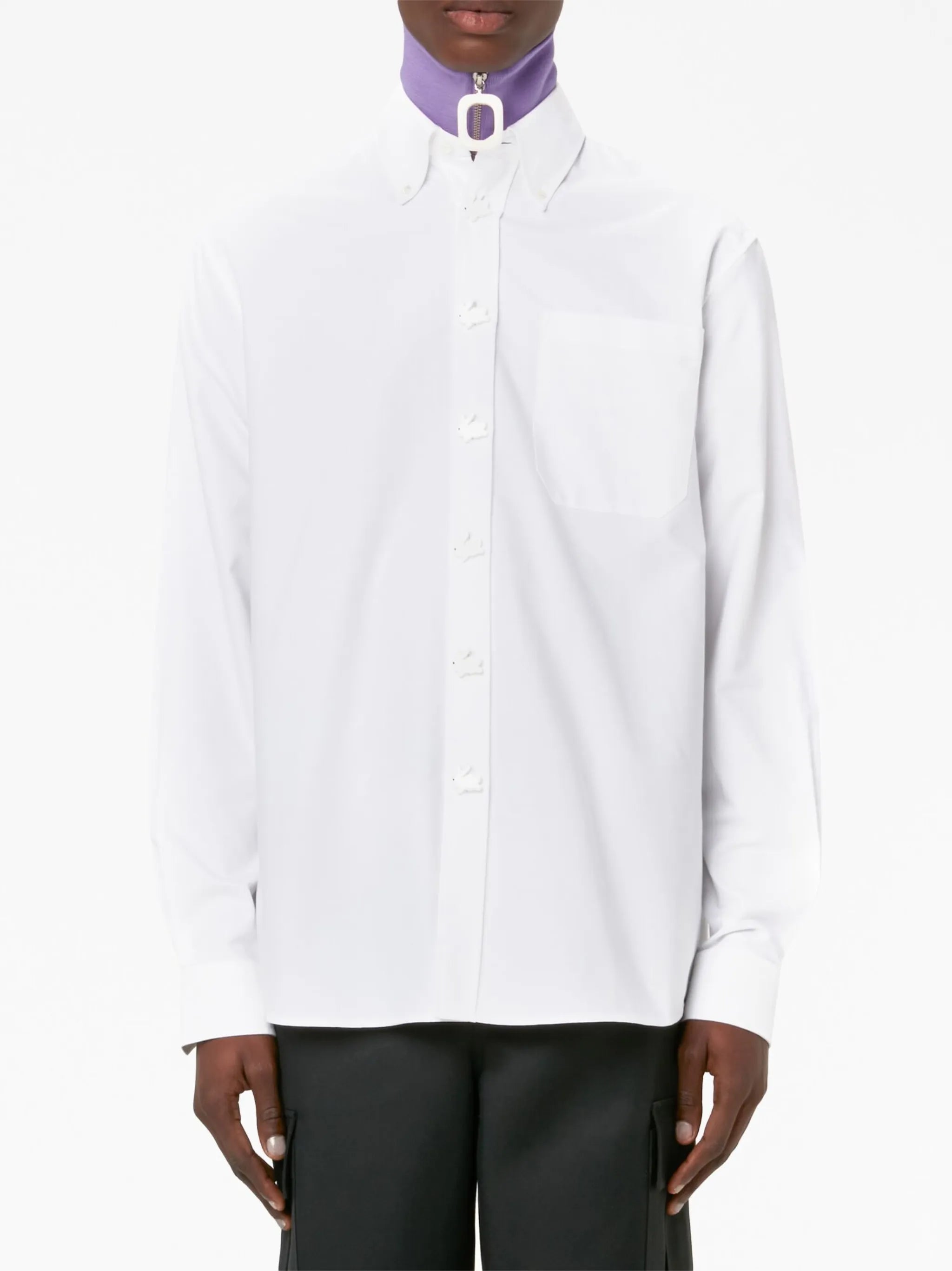 button-up cotton shirt