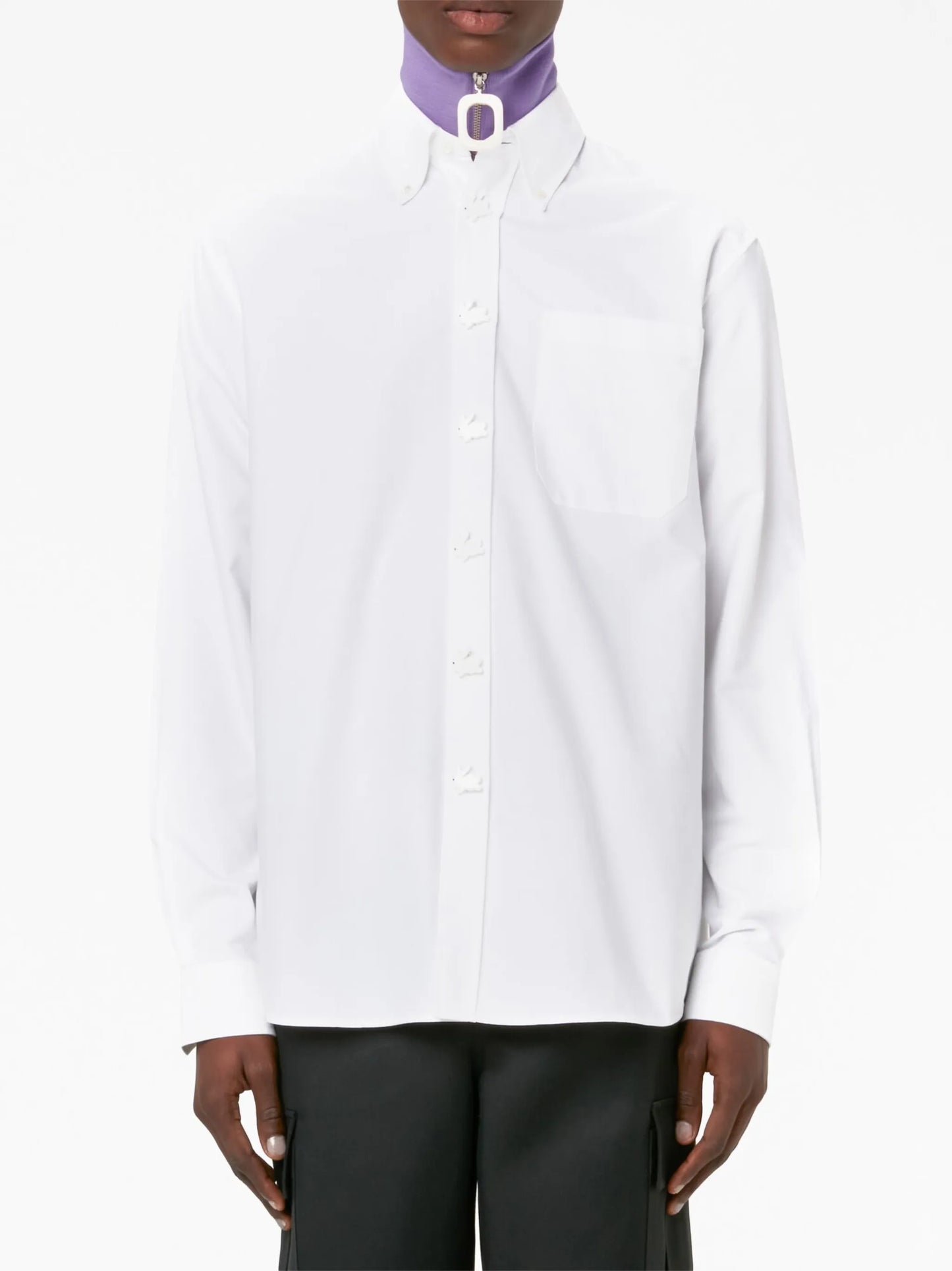 button-up cotton shirt
