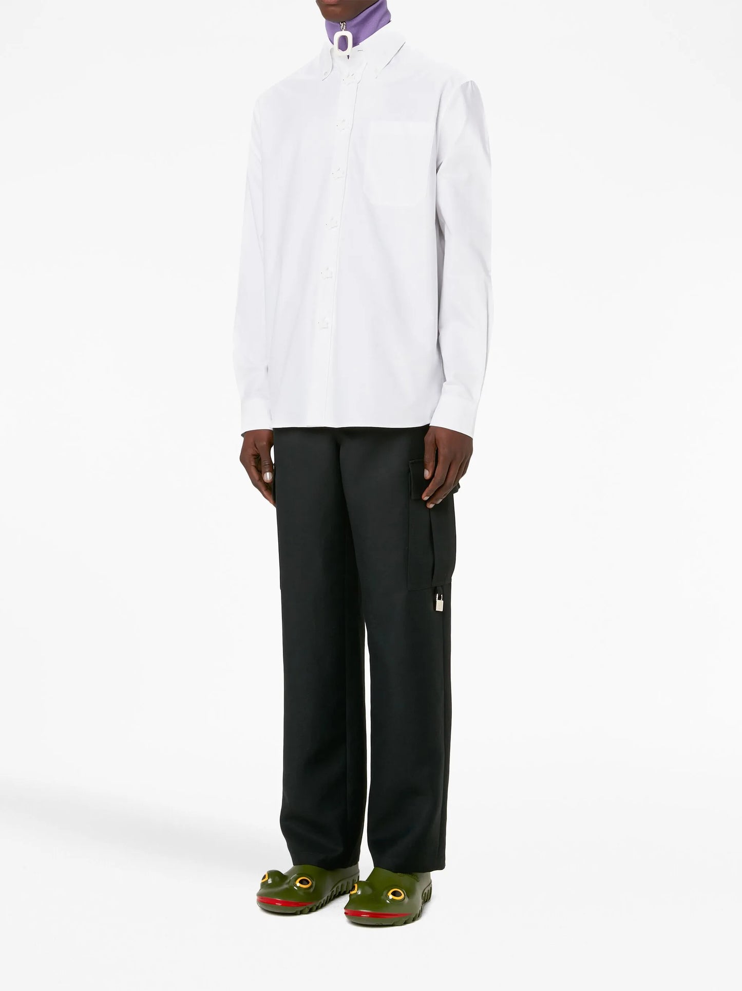 button-up cotton shirt