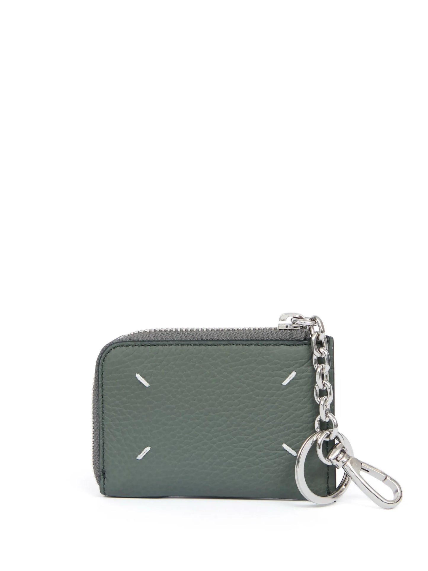 zip-around leather wallet