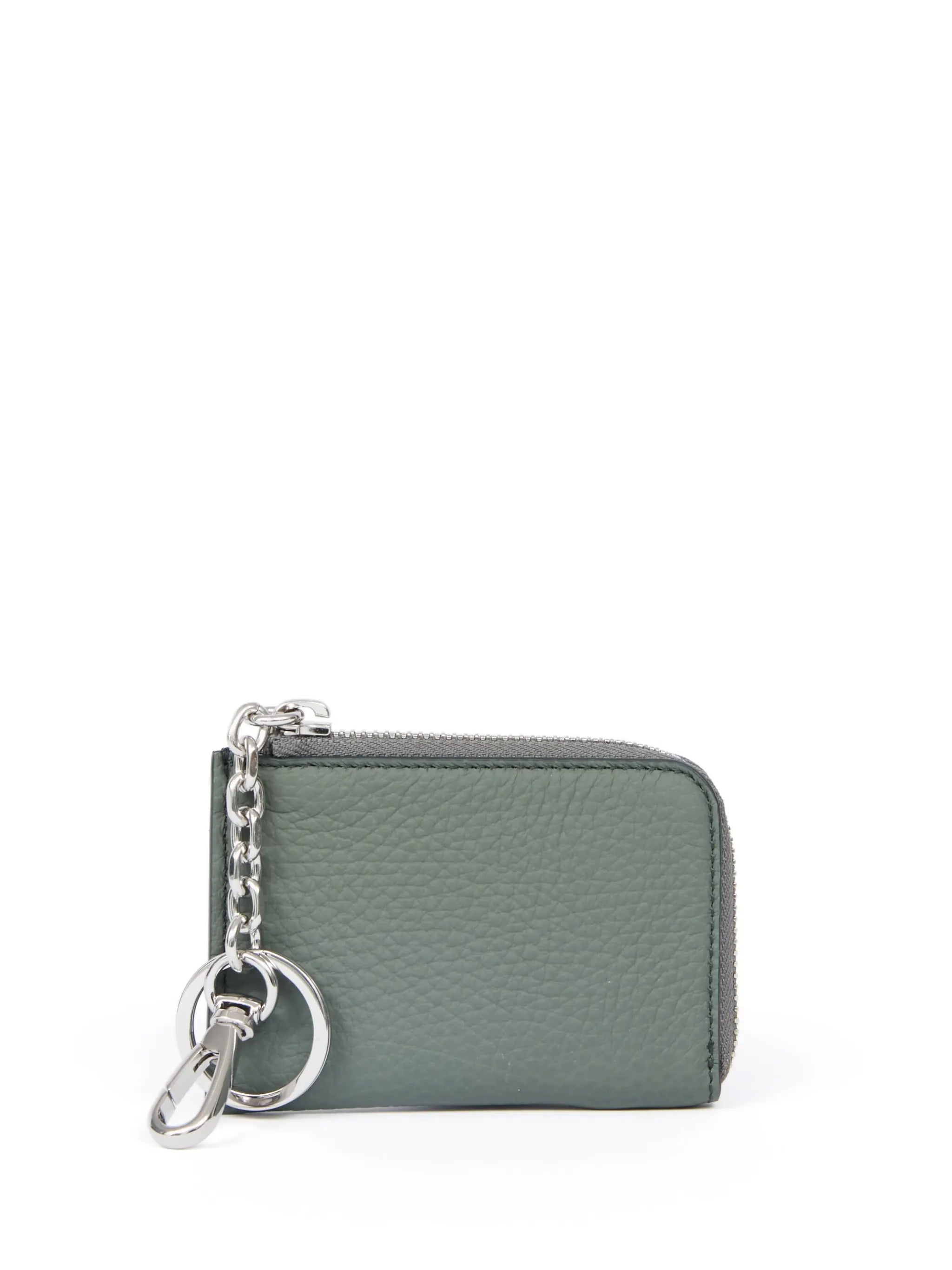 zip-around leather wallet