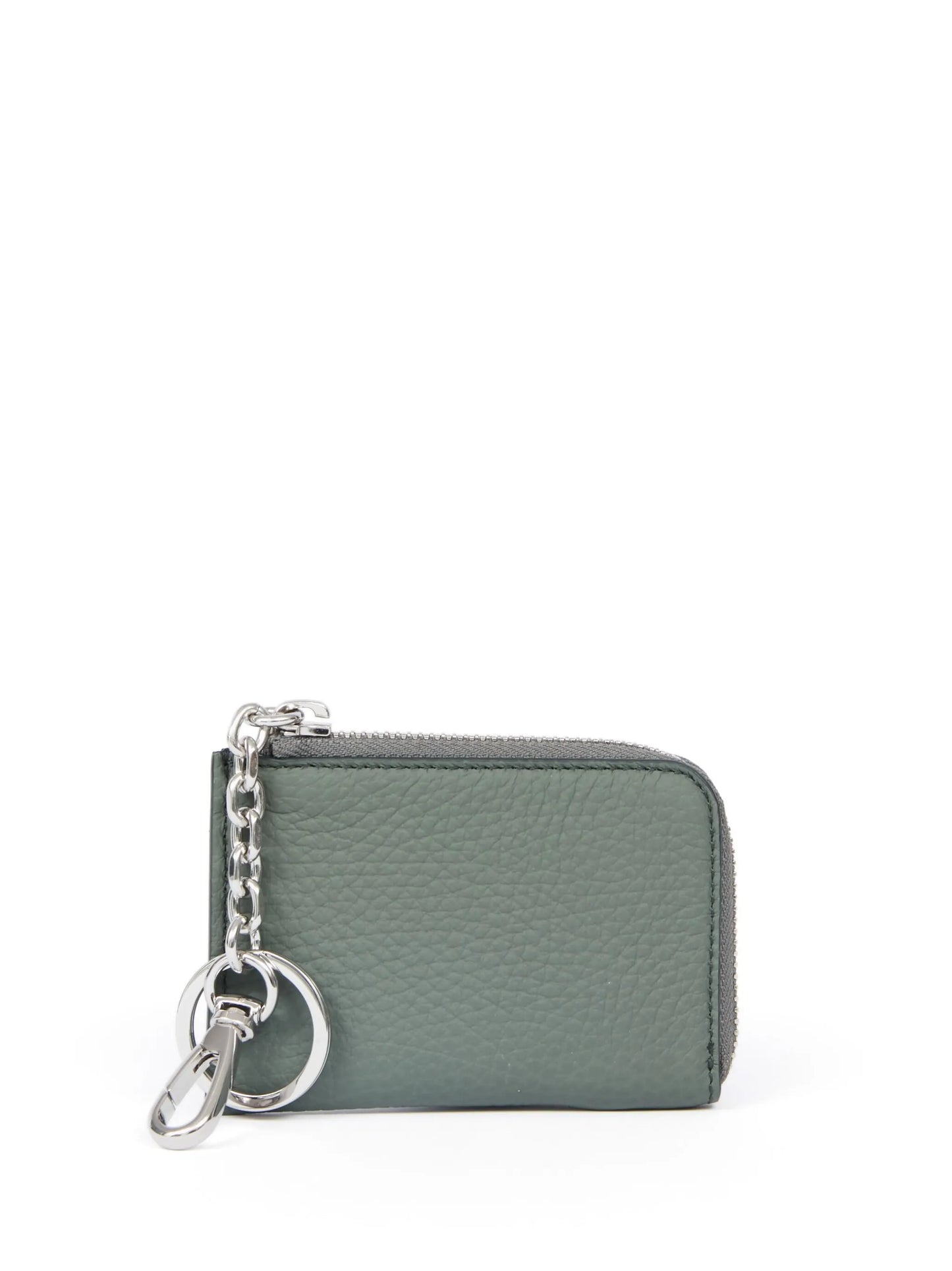 zip-around leather wallet