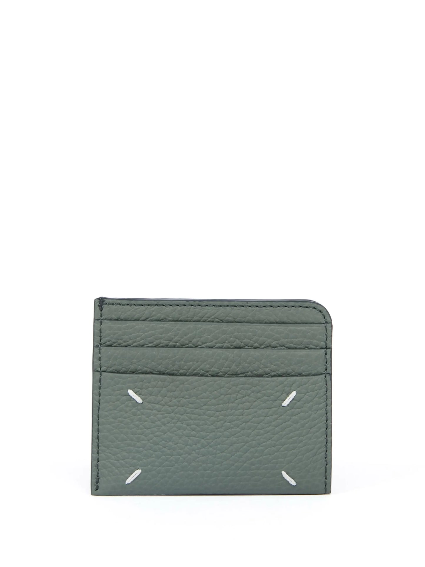 four-stitch leather card holder