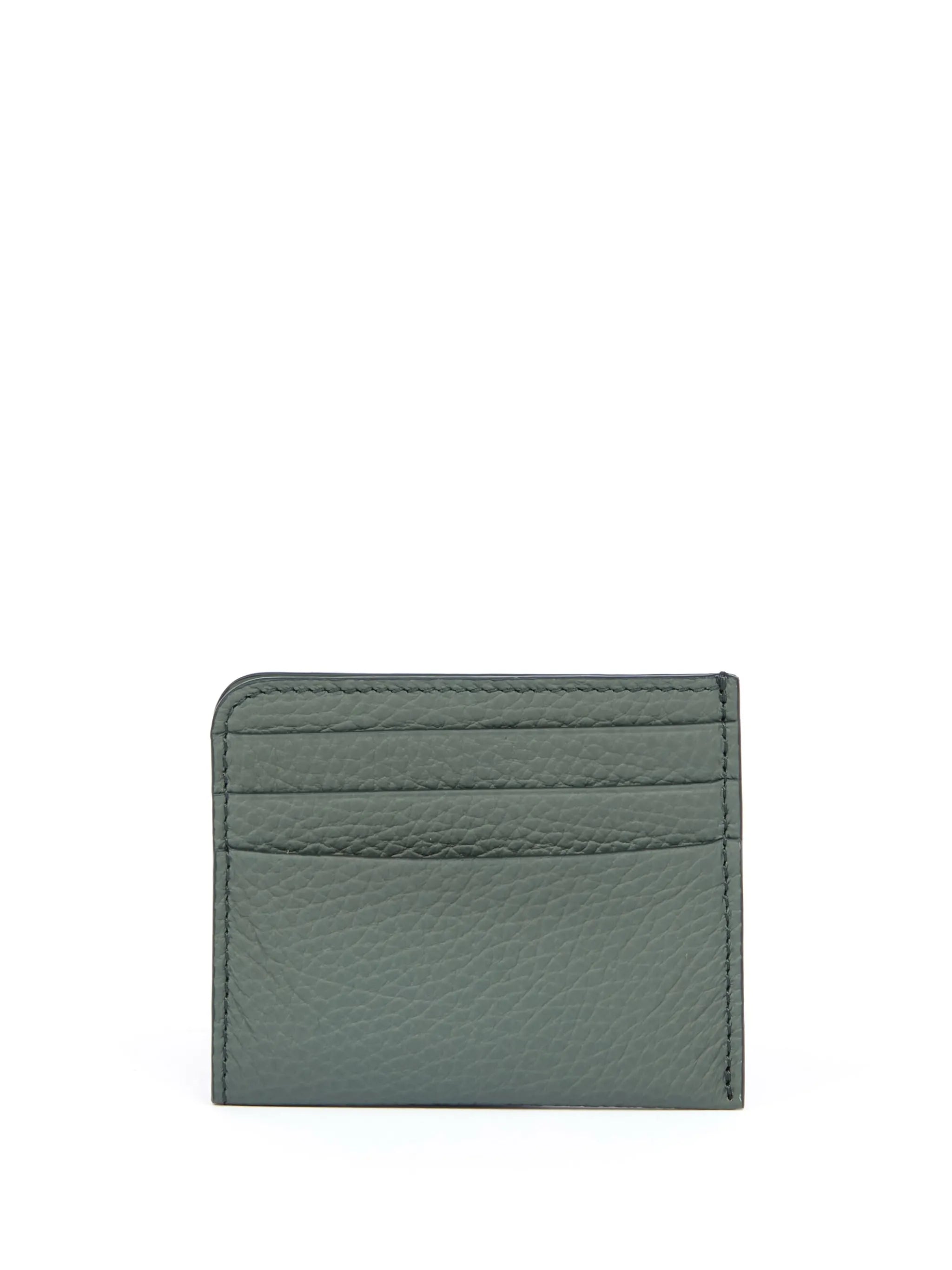 four-stitch leather card holder