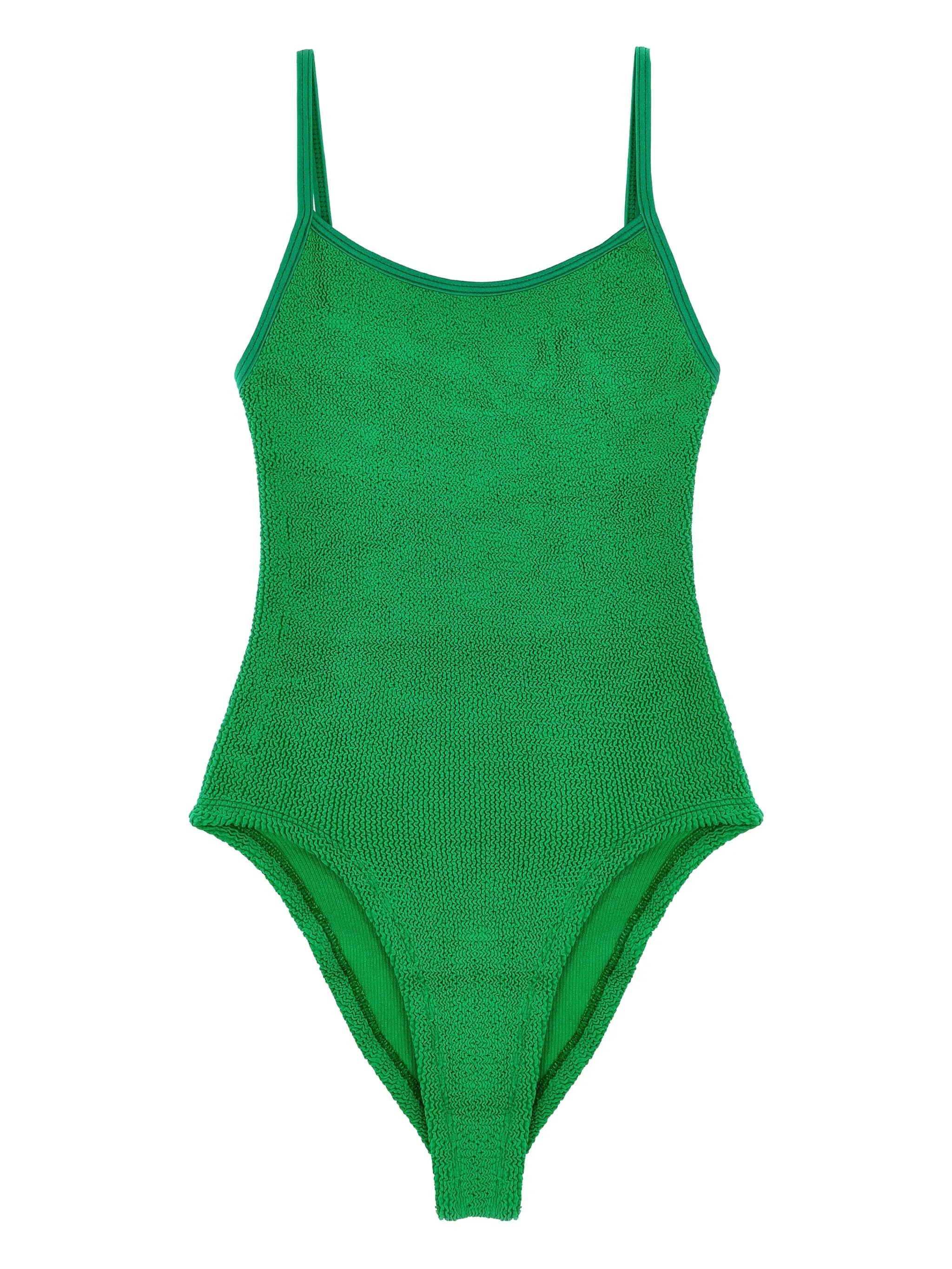 Pamela crinkled-finish swimsuit