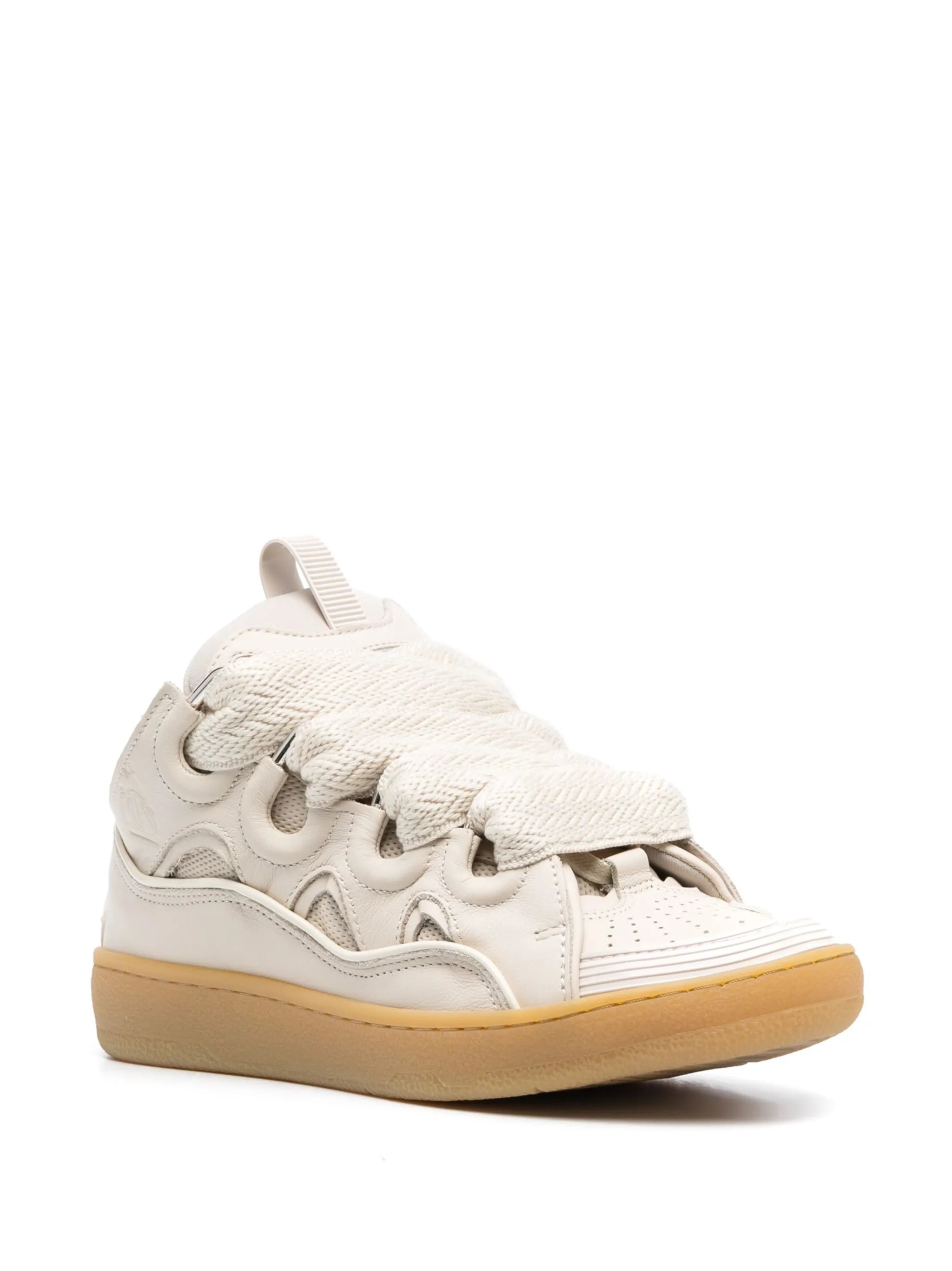 Curb leather sneakers