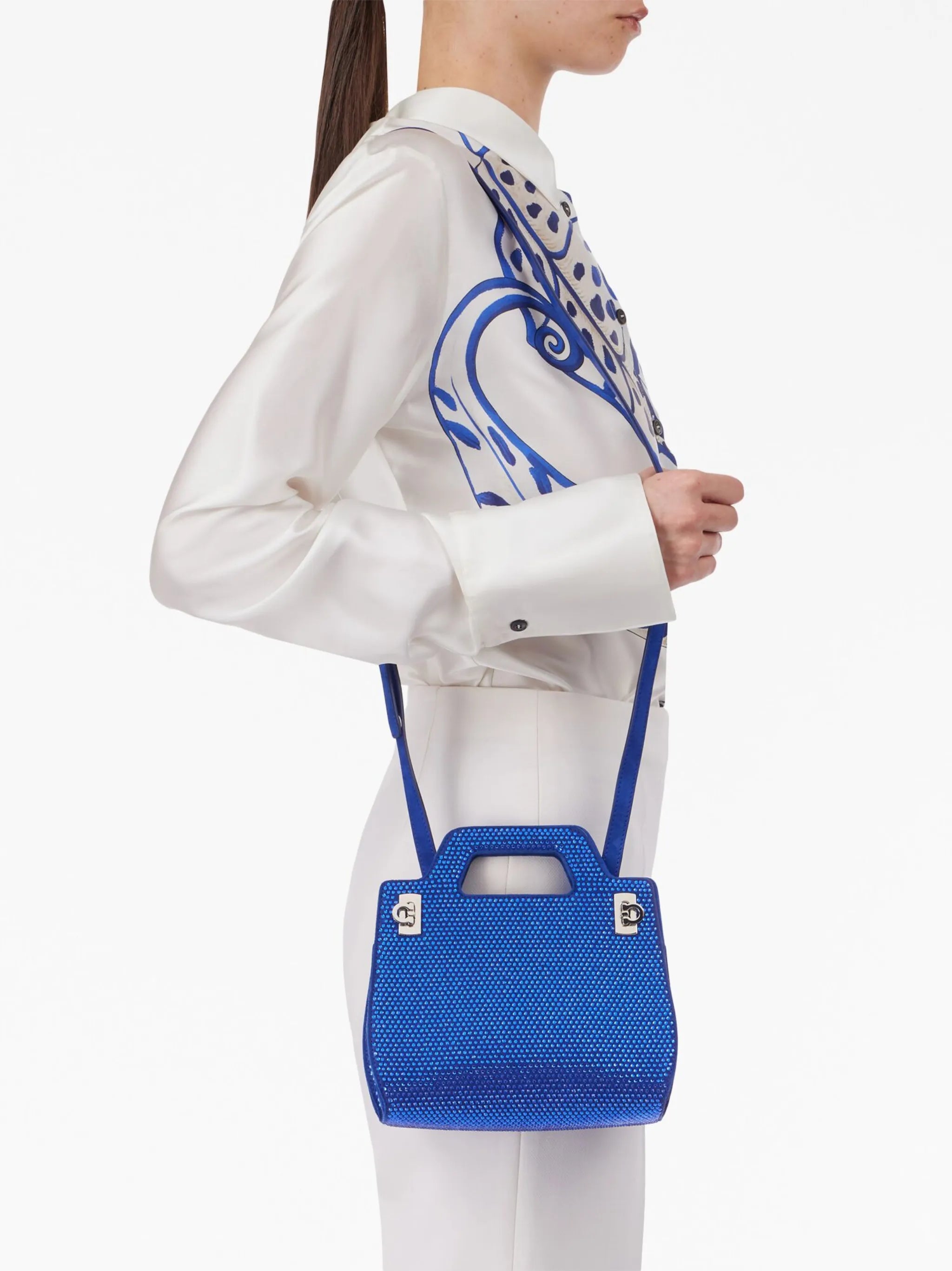 Wanda crystal-embellished mini bag