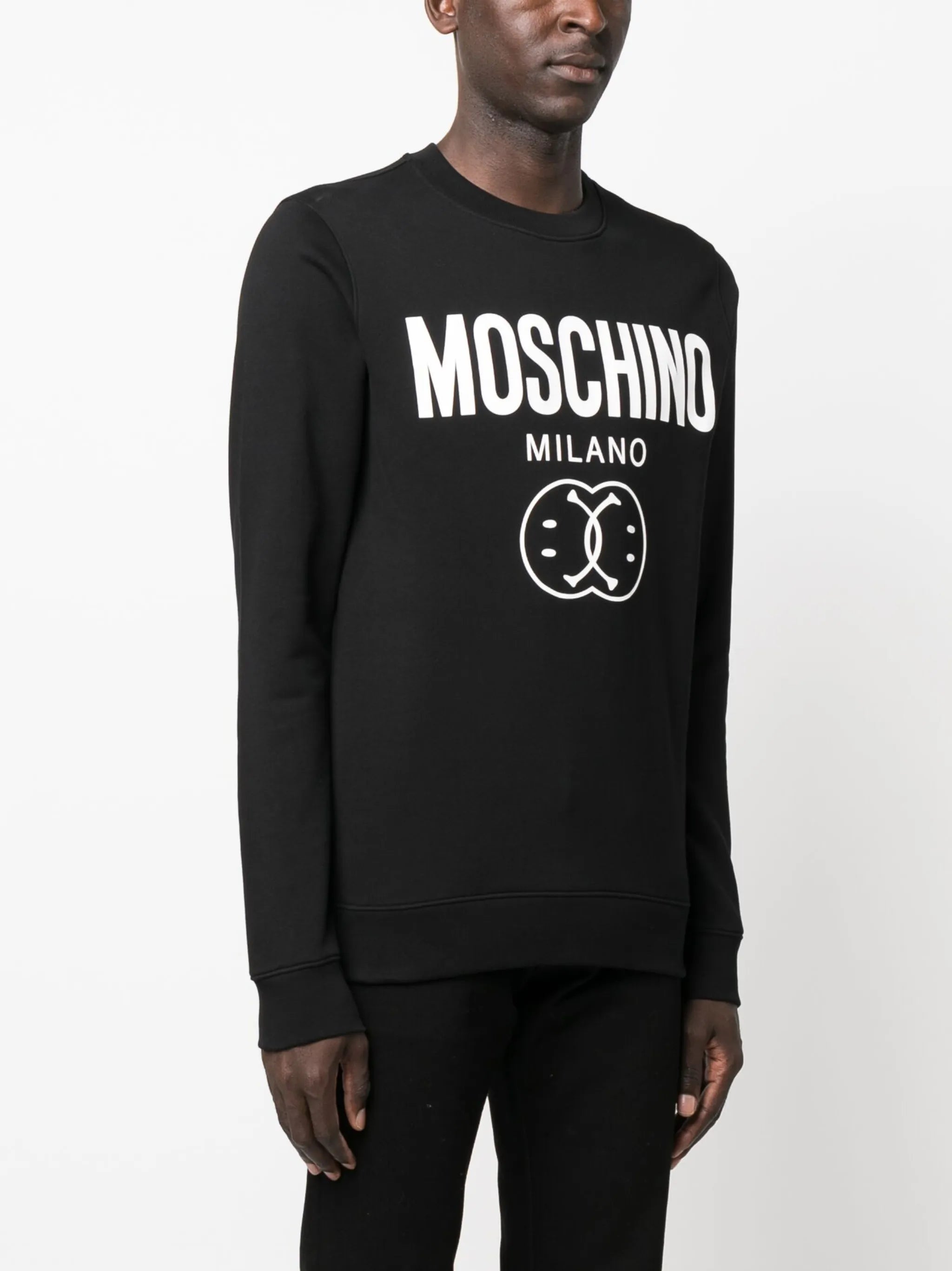 logo-print organic cotton sweatshirt