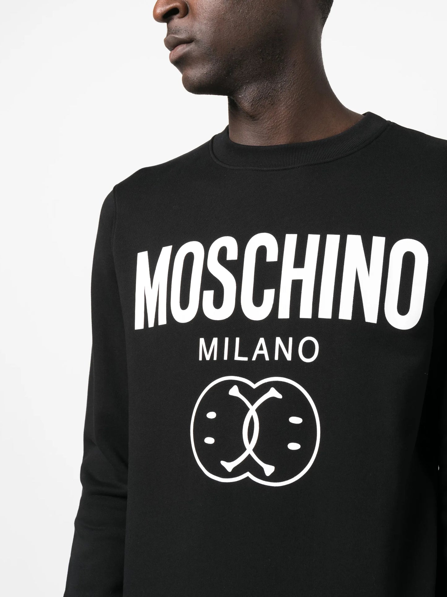 logo-print organic cotton sweatshirt