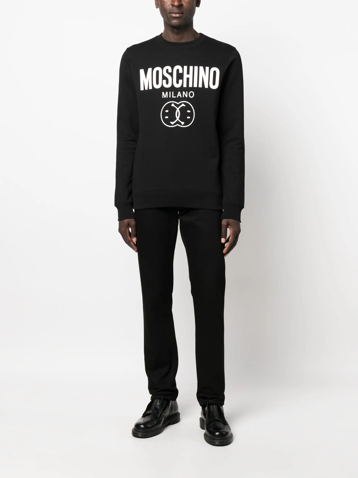 logo-print organic cotton sweatshirt