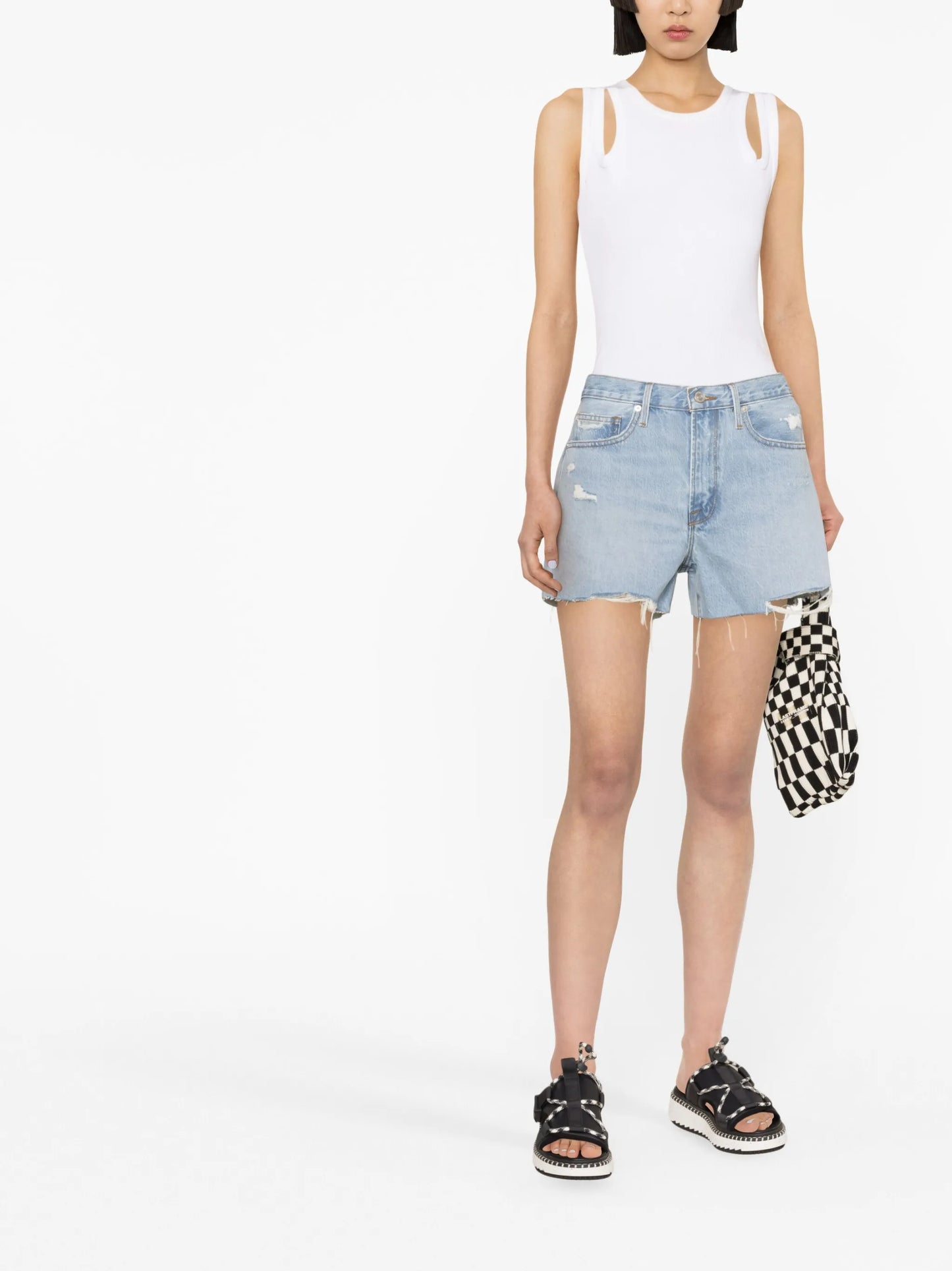Le Brigette denim shorts