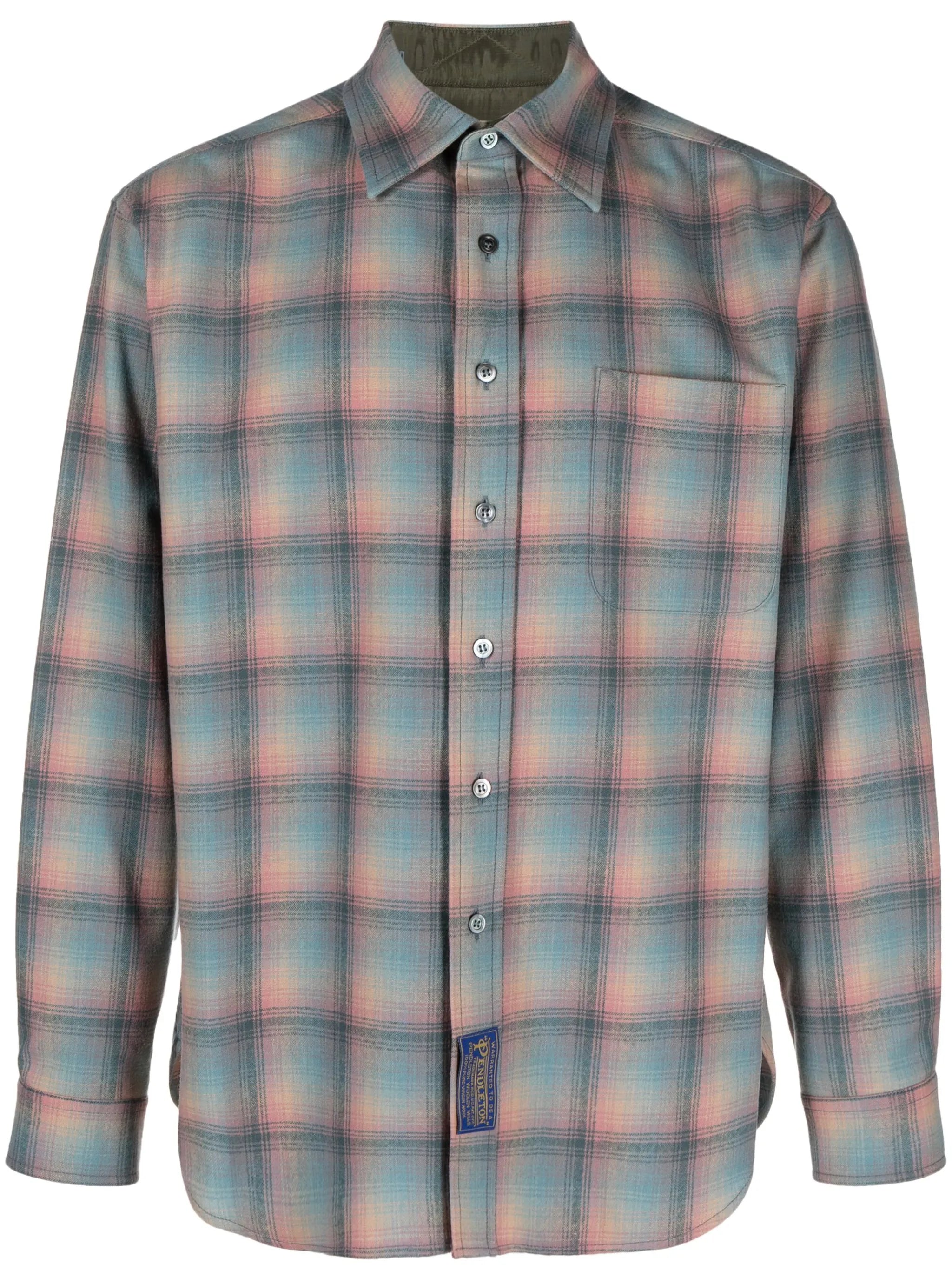 x Pendleton checked wool shirt