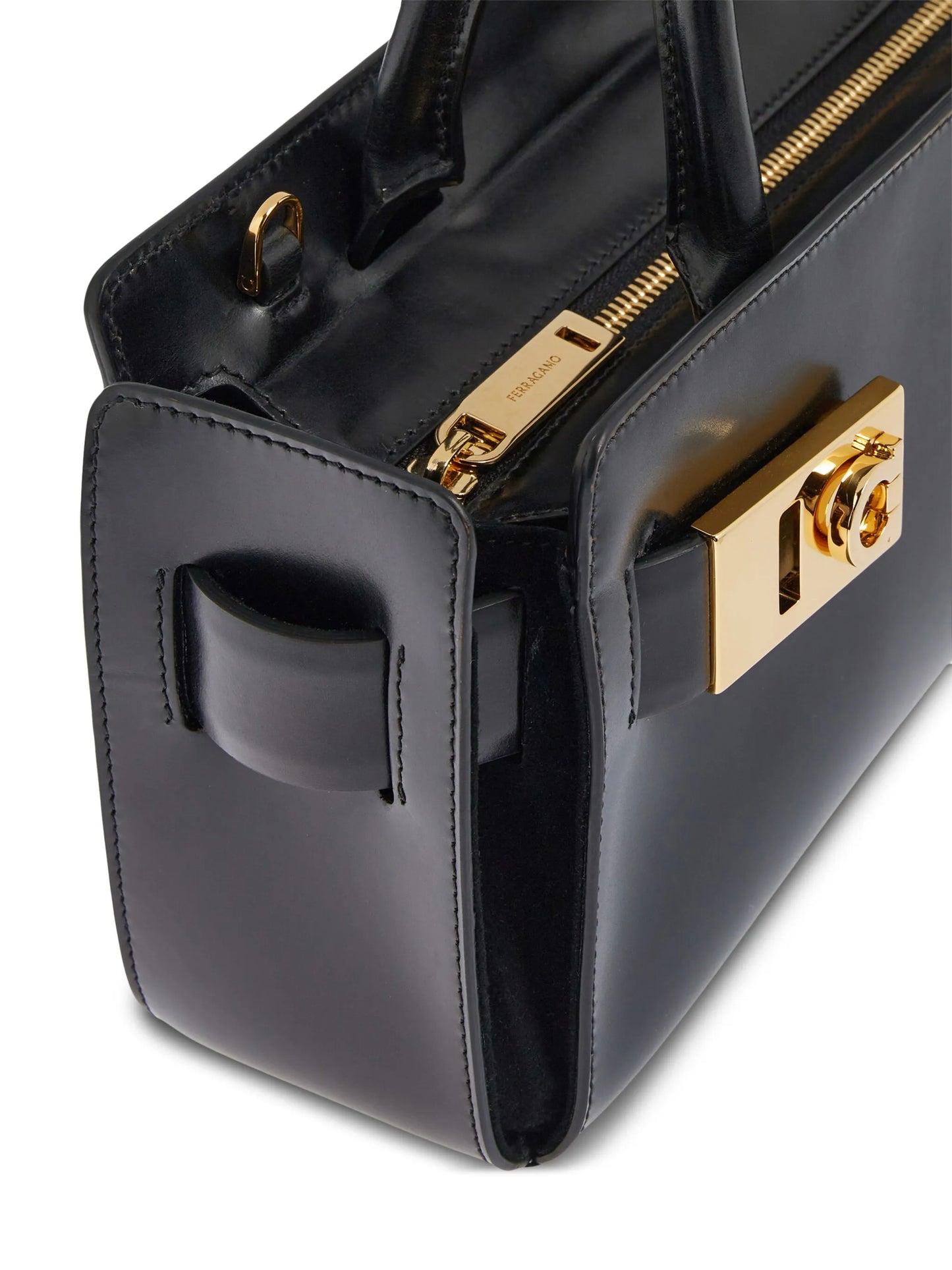 Gancini leather tote bag