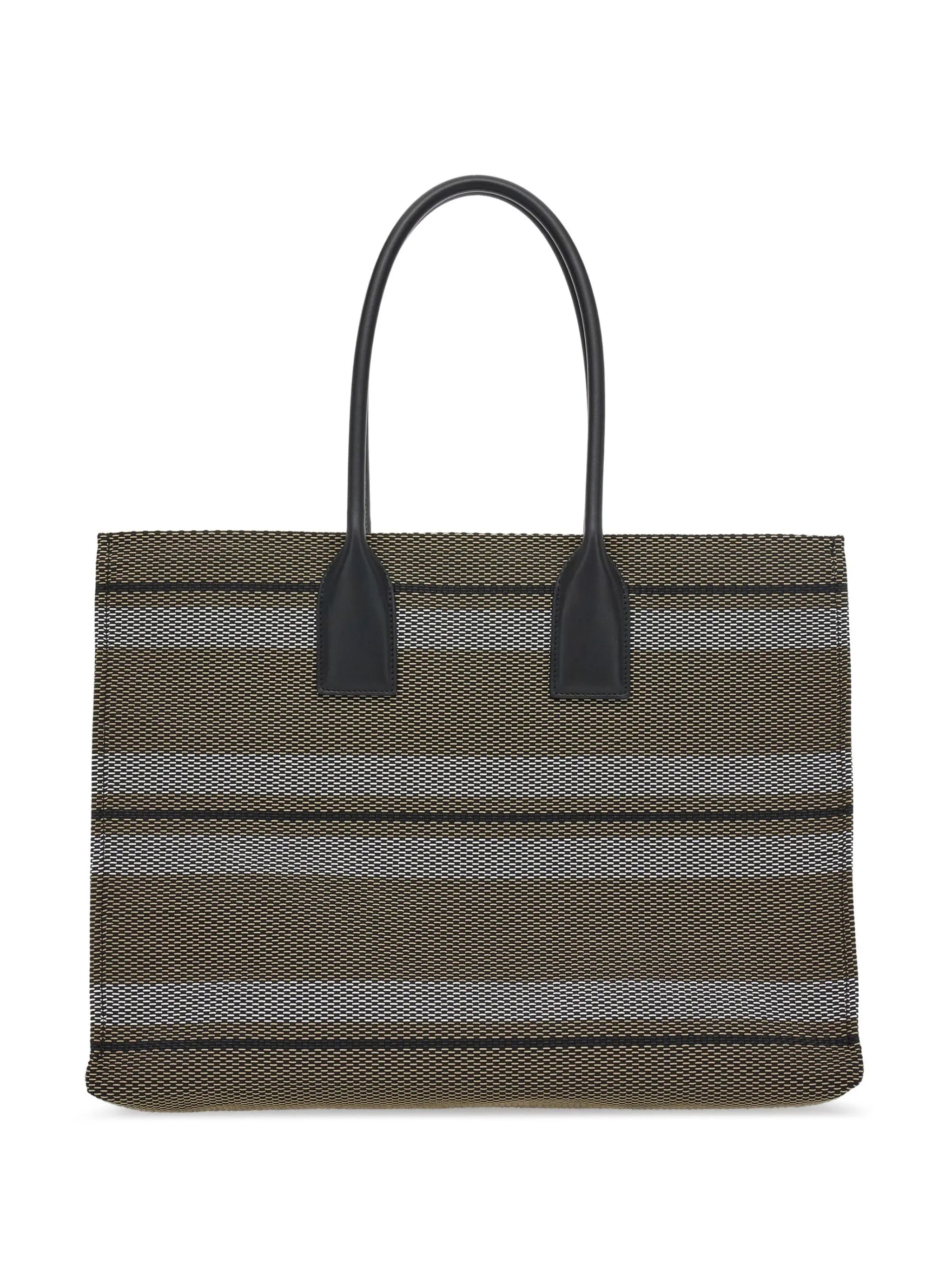 Signature (L) striped tote bag