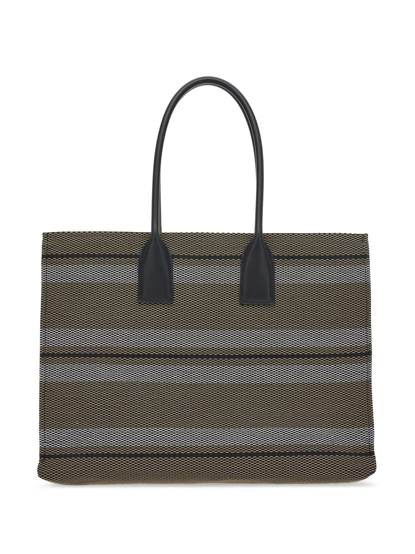 Signature (L) striped tote bag