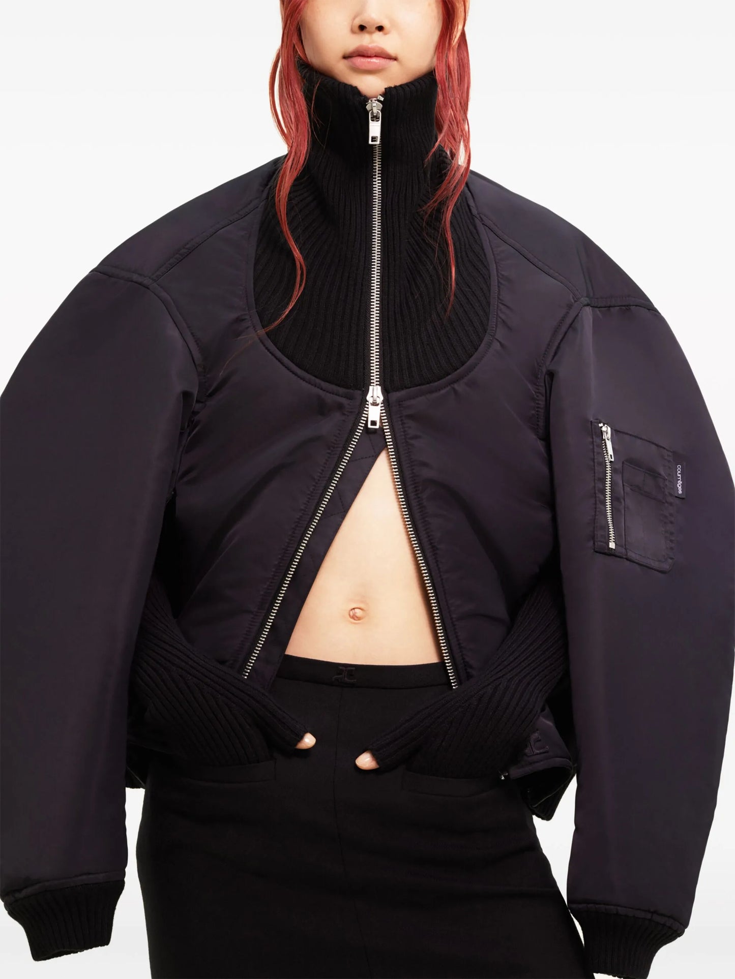 Cocoon bomber jacket