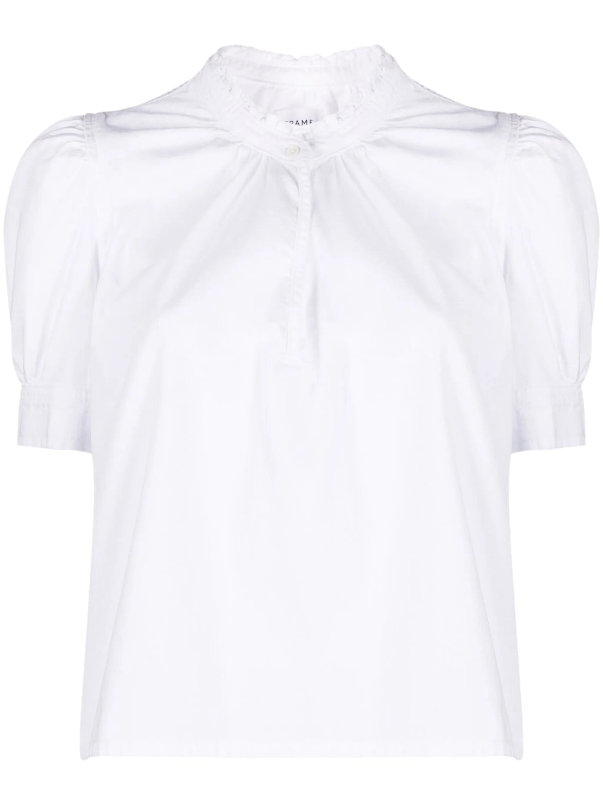 ruffle-collar T-shirt