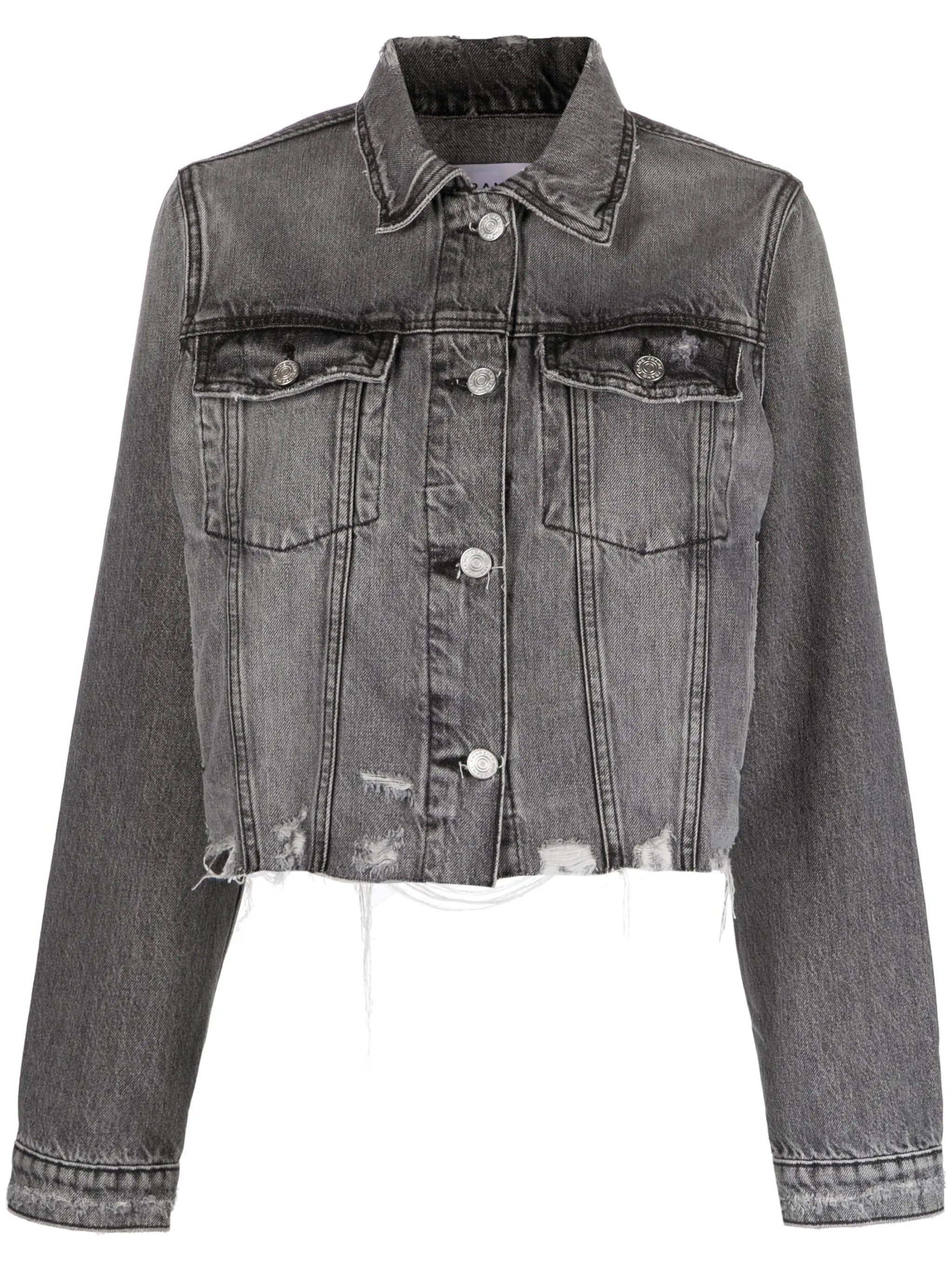 Vintage distressed denim jacket