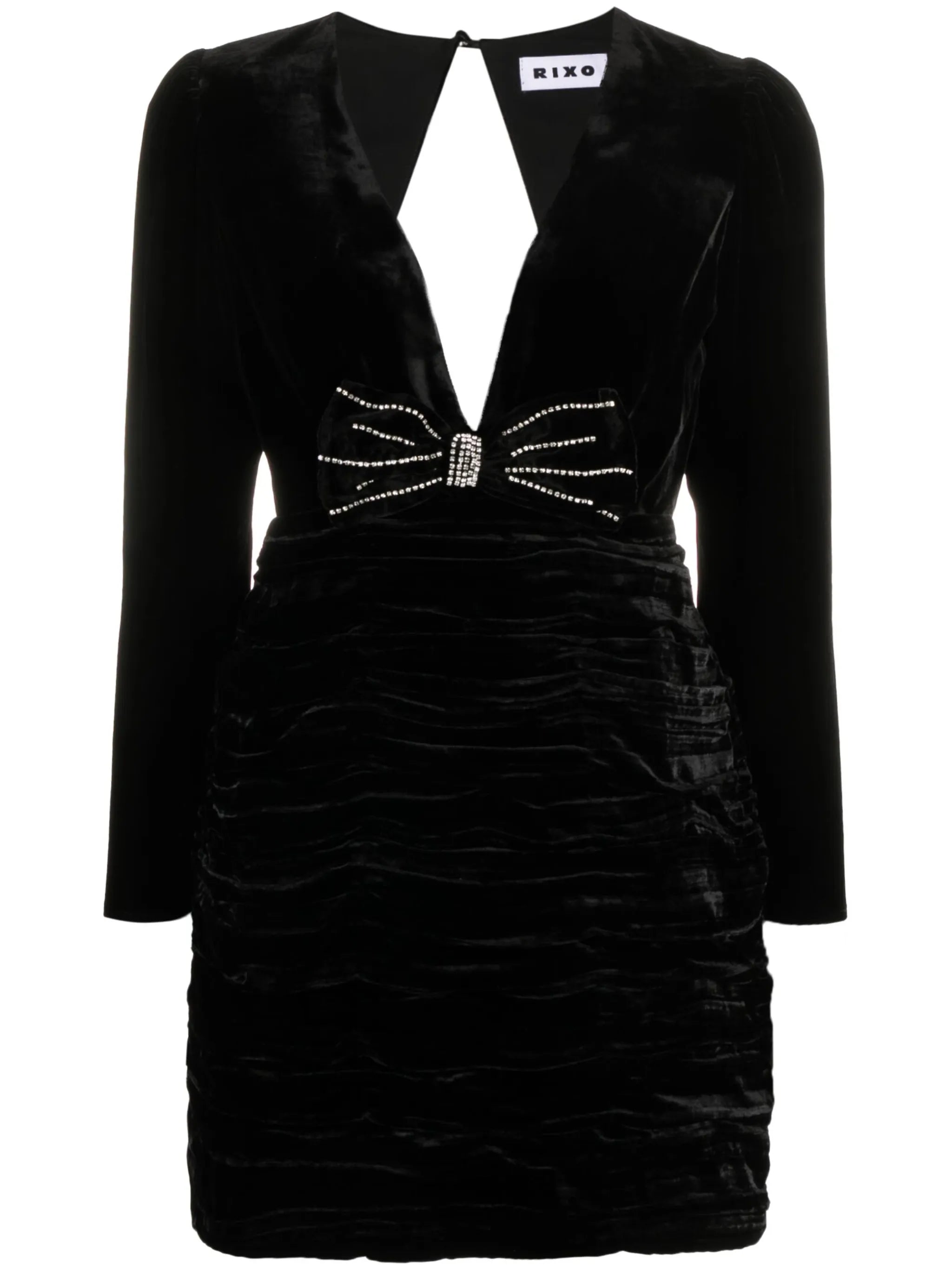 Vivi velvet open-back minidress