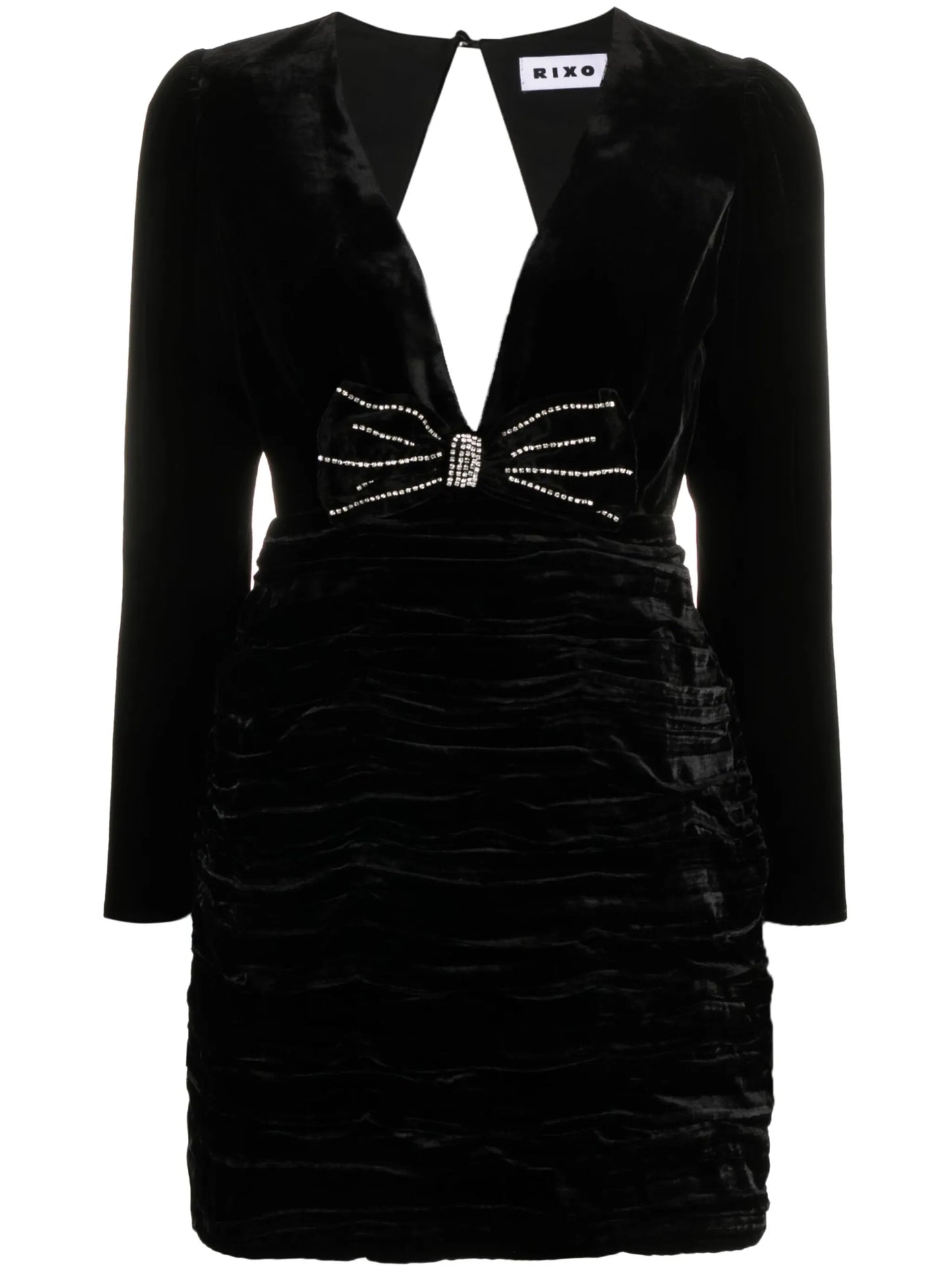 Vivi velvet open-back minidress