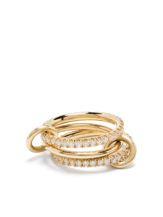 18K yellow gold Verona diamond ring