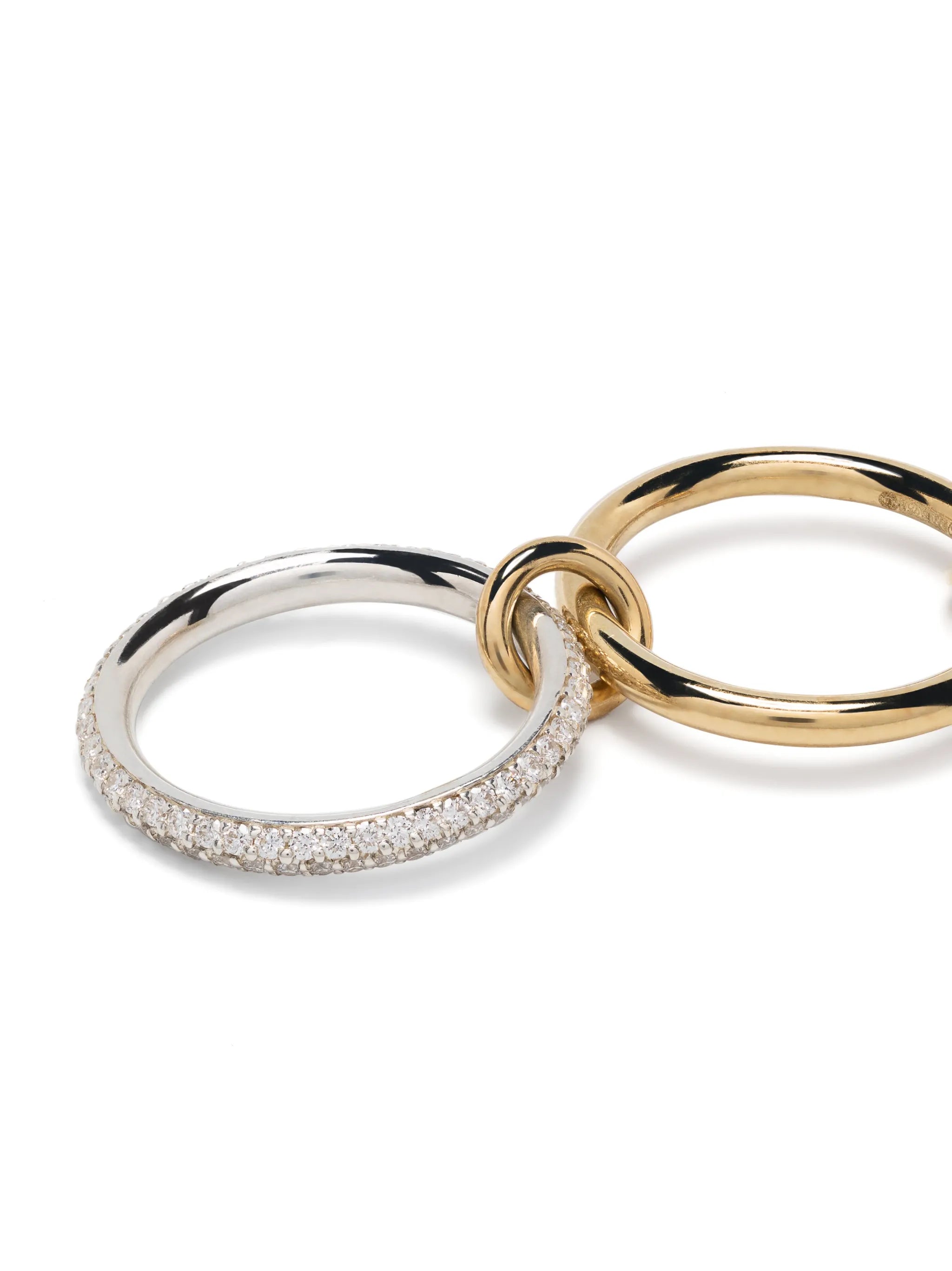 18kt yellow gold diamond Leyla five-band ring