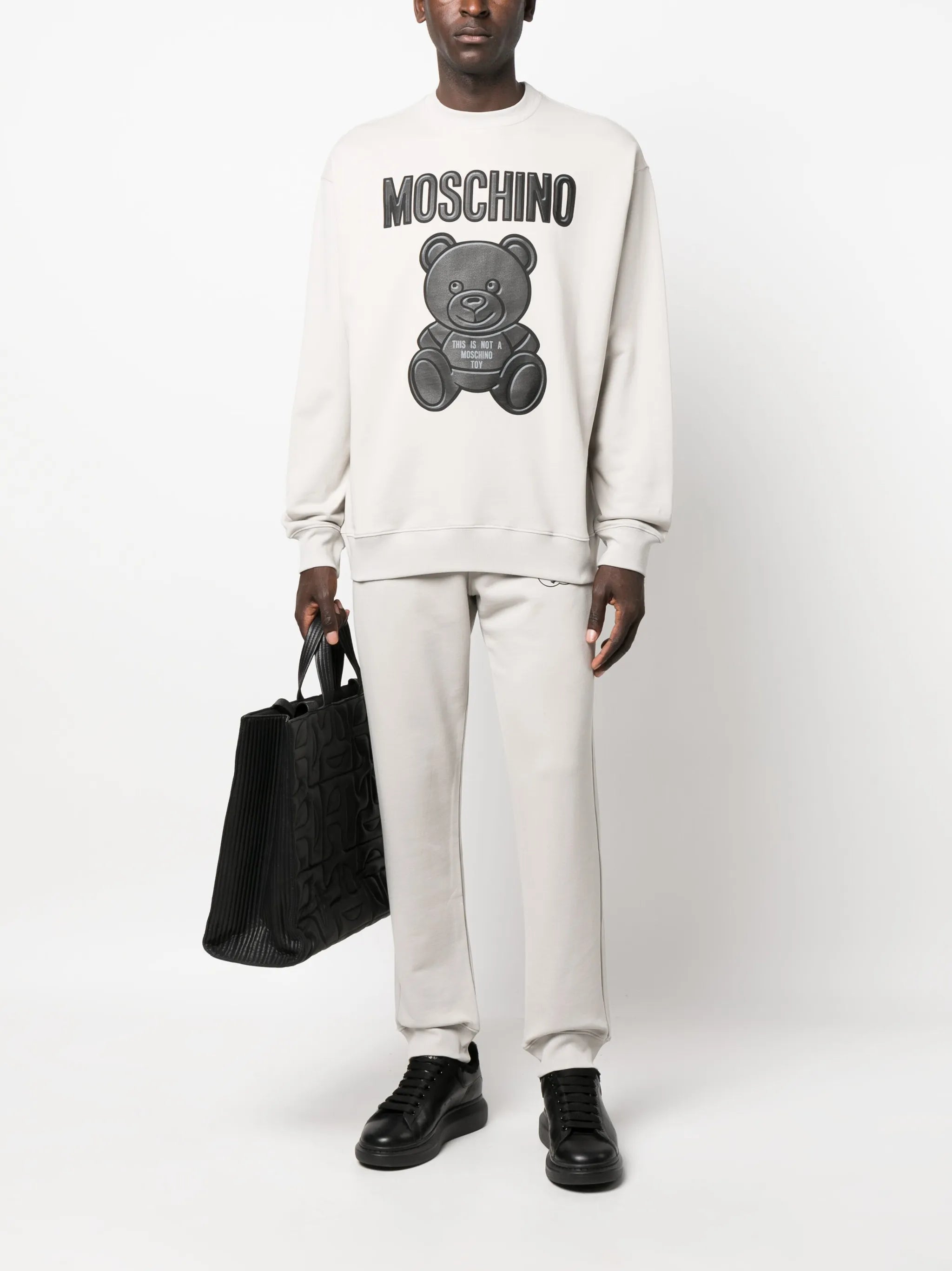 logo-print organic cotton sweatshirt