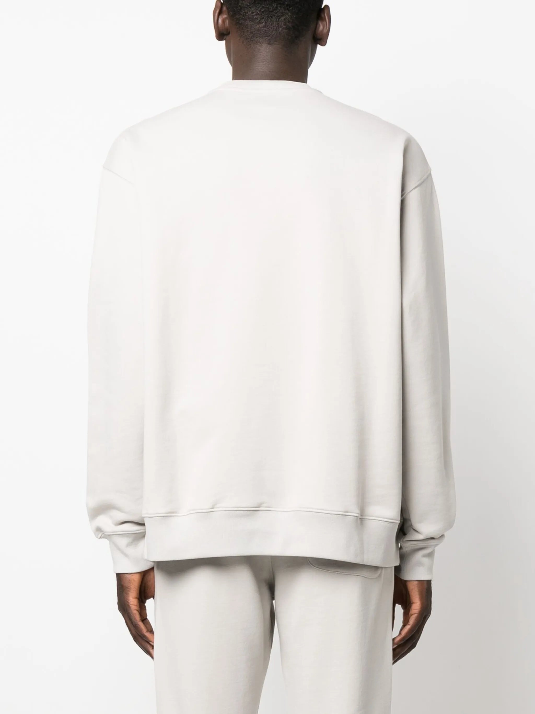 logo-print organic cotton sweatshirt