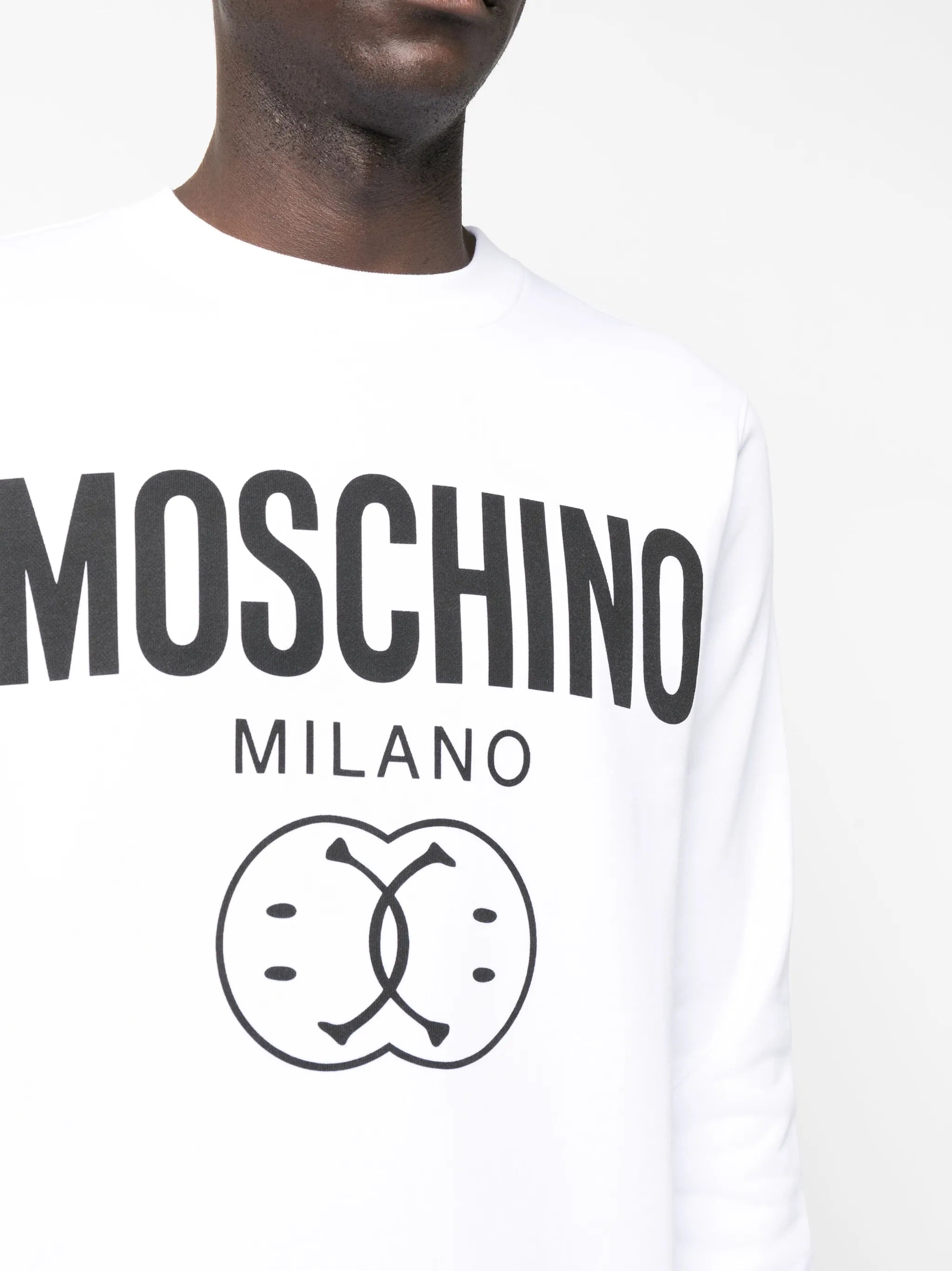 logo-print organic cotton sweatshirt