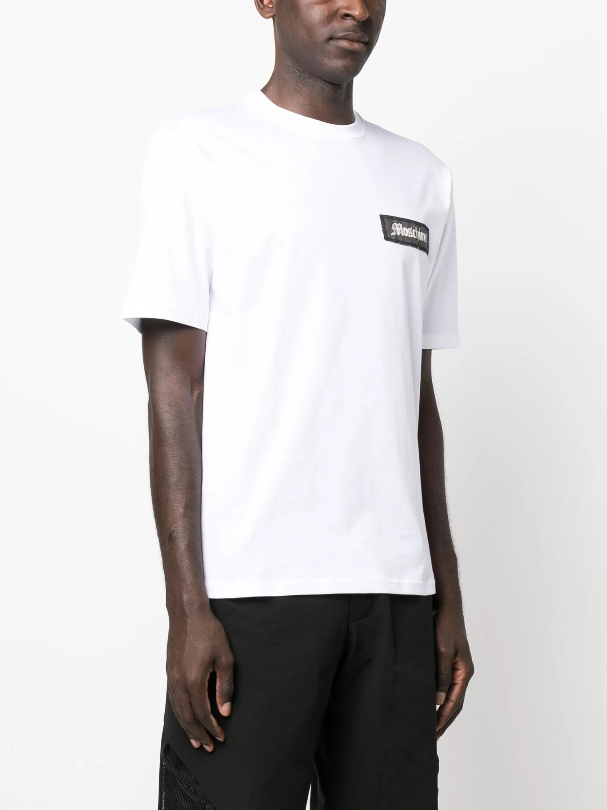 logo-patch cotton T-shirt