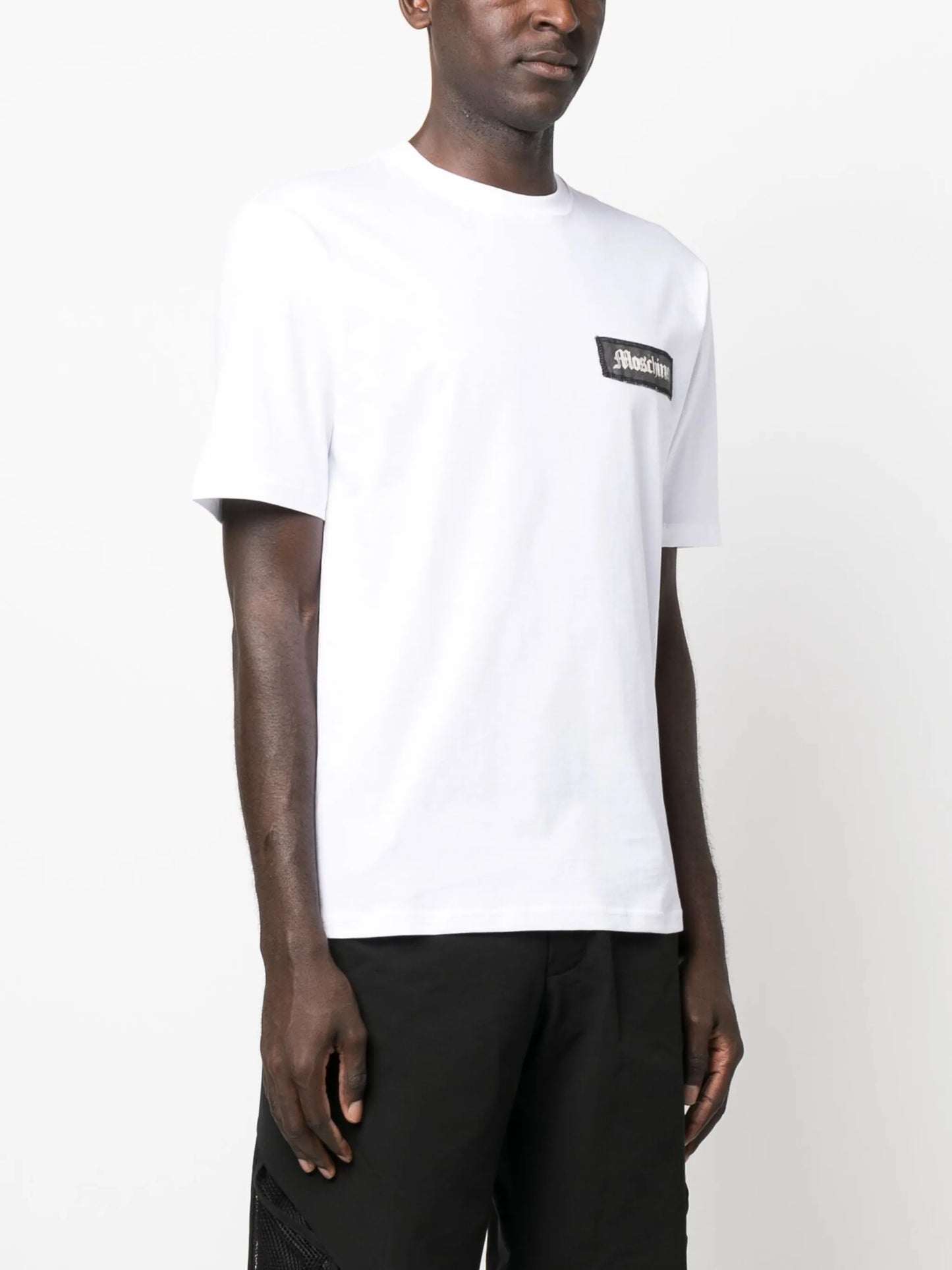 logo-patch cotton T-shirt