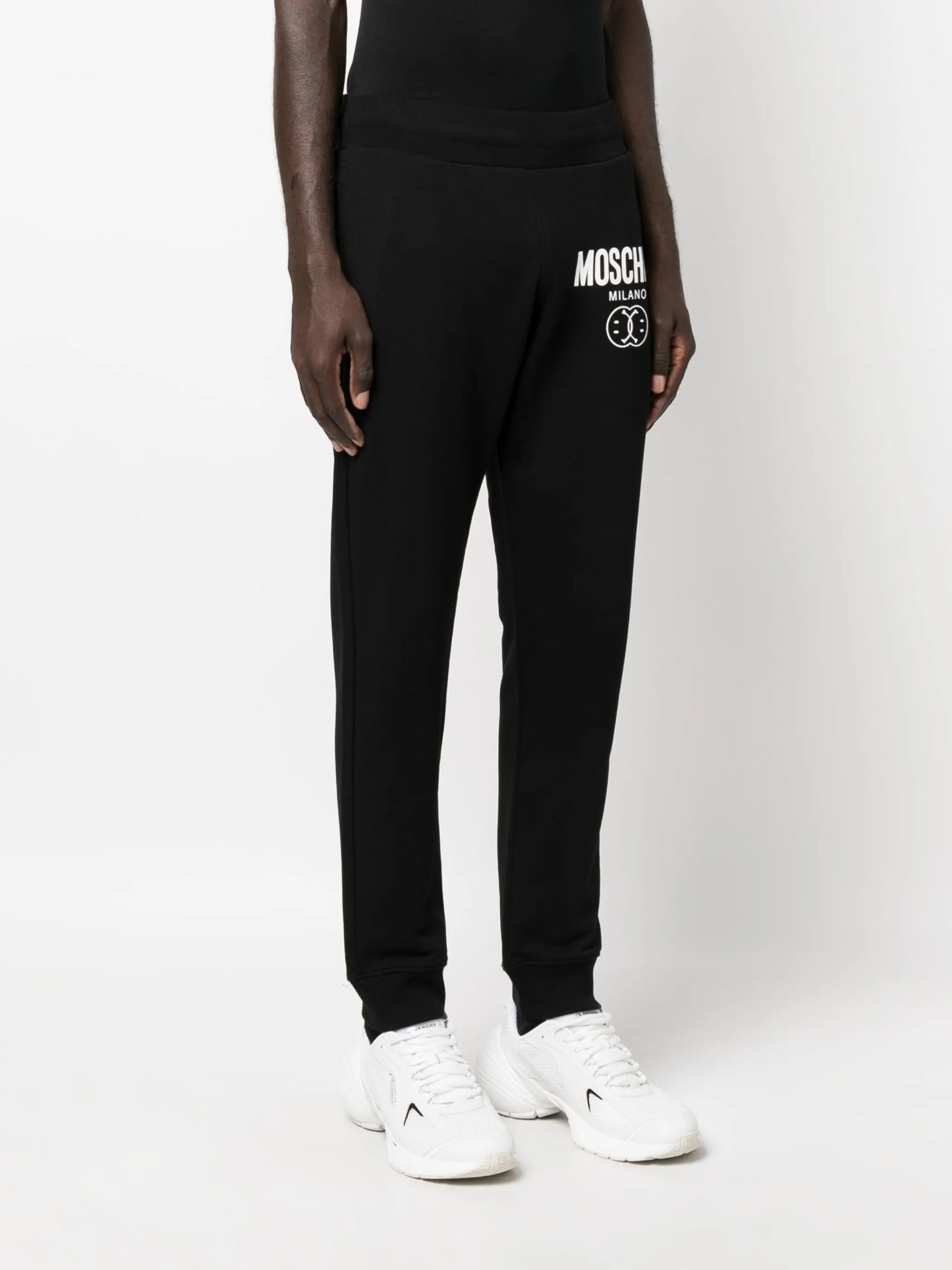 logo-print cotton track trousers