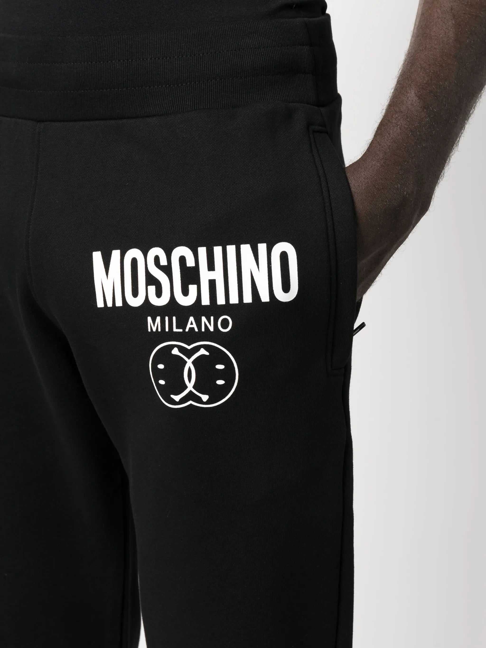 logo-print cotton track trousers