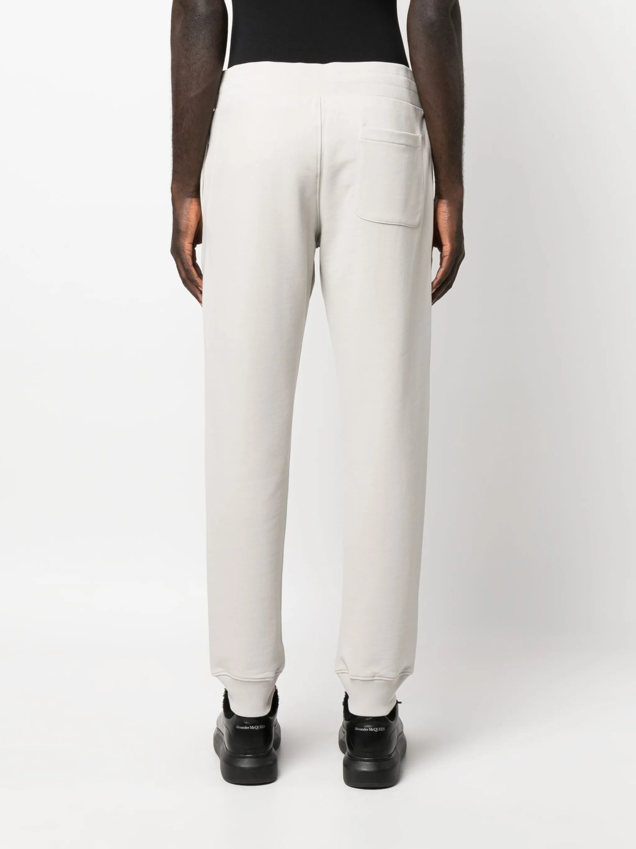 Smiley-print logo track trousers