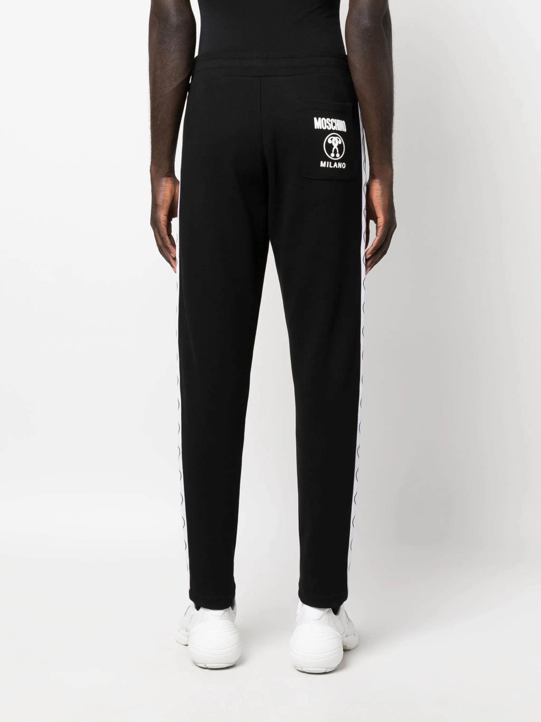 logo-print cotton track trousers