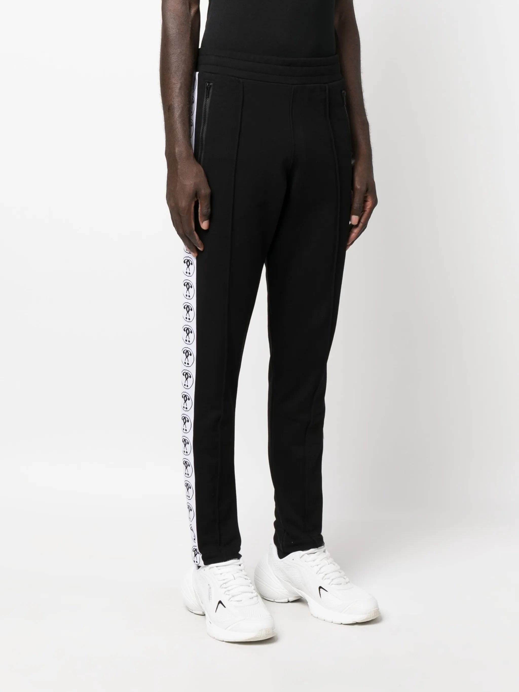 logo-print cotton track trousers
