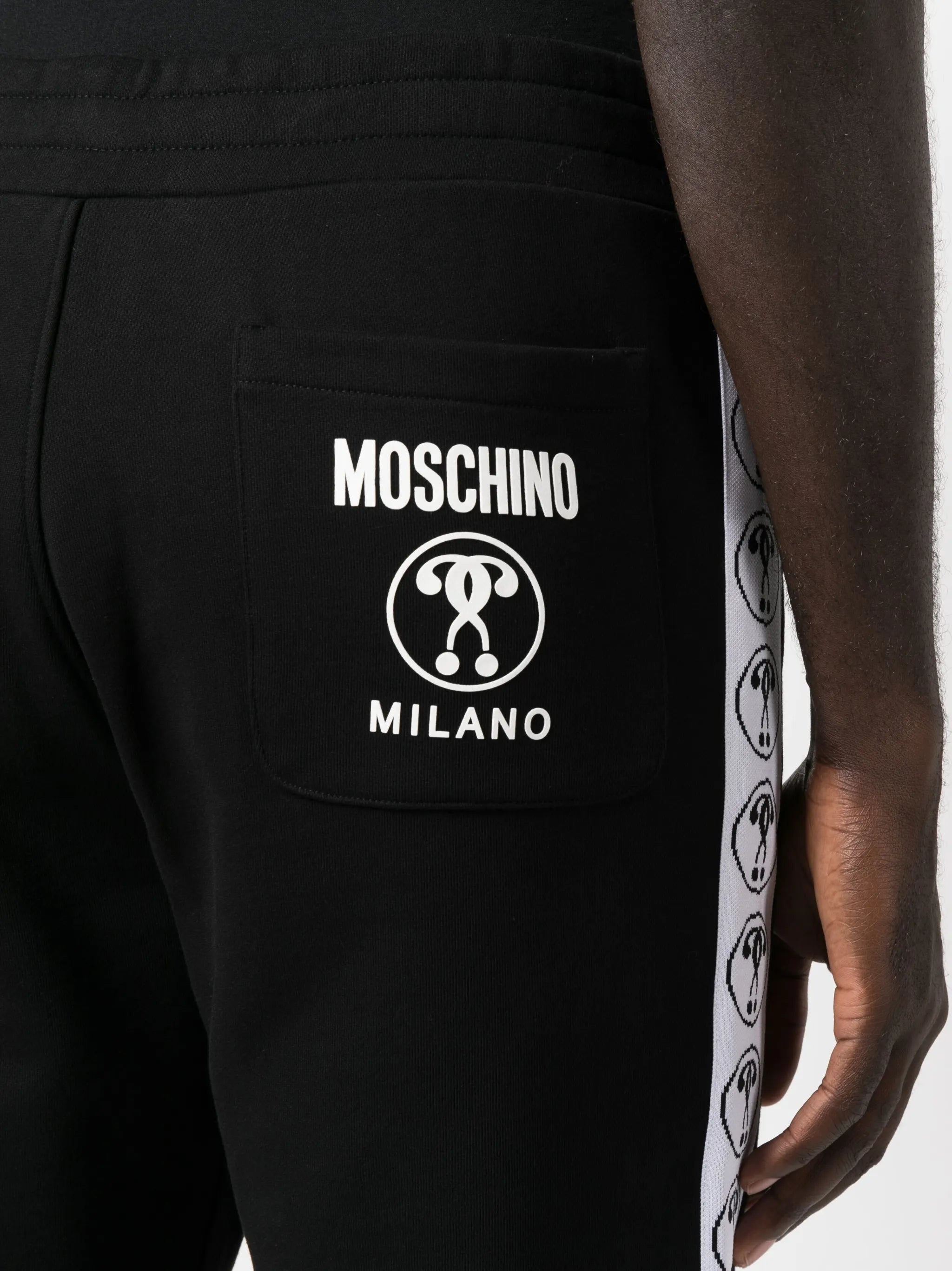 logo-print cotton track trousers